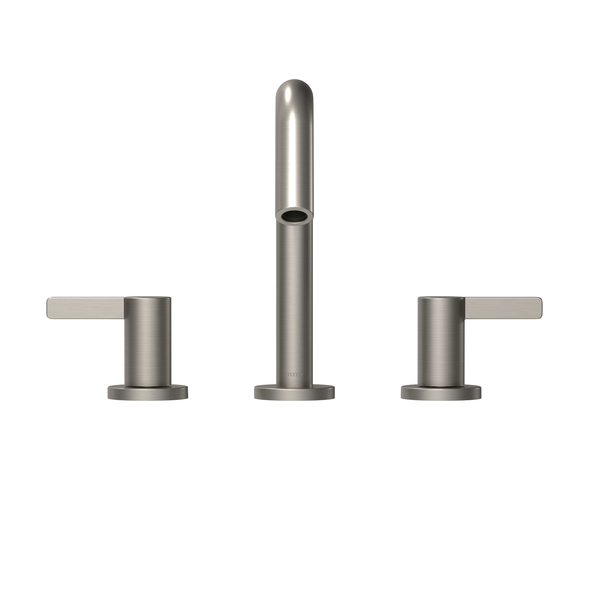 TOTO GF Series 1.2 GPM Two Lever Handle Widespread Bathroom Sink Faucet, Brushed Nickel, Brass, TLG11201UA#BN