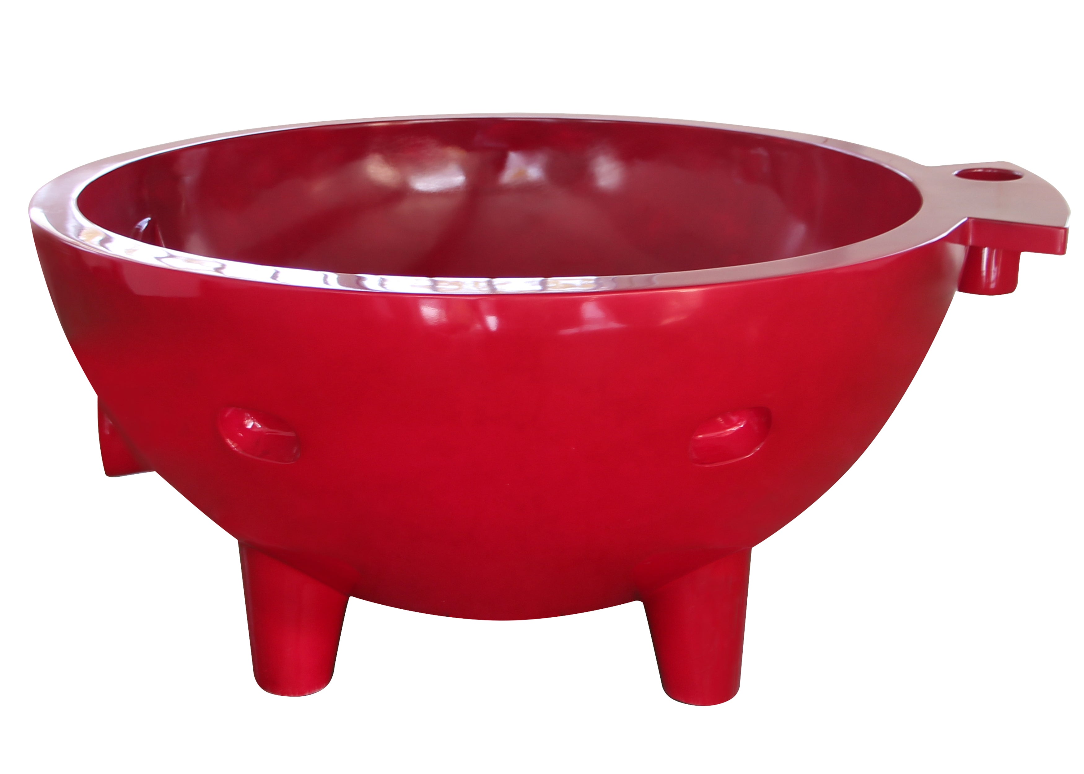 ALFI brand Circle Bathtub, Red, FireHotTub-RW