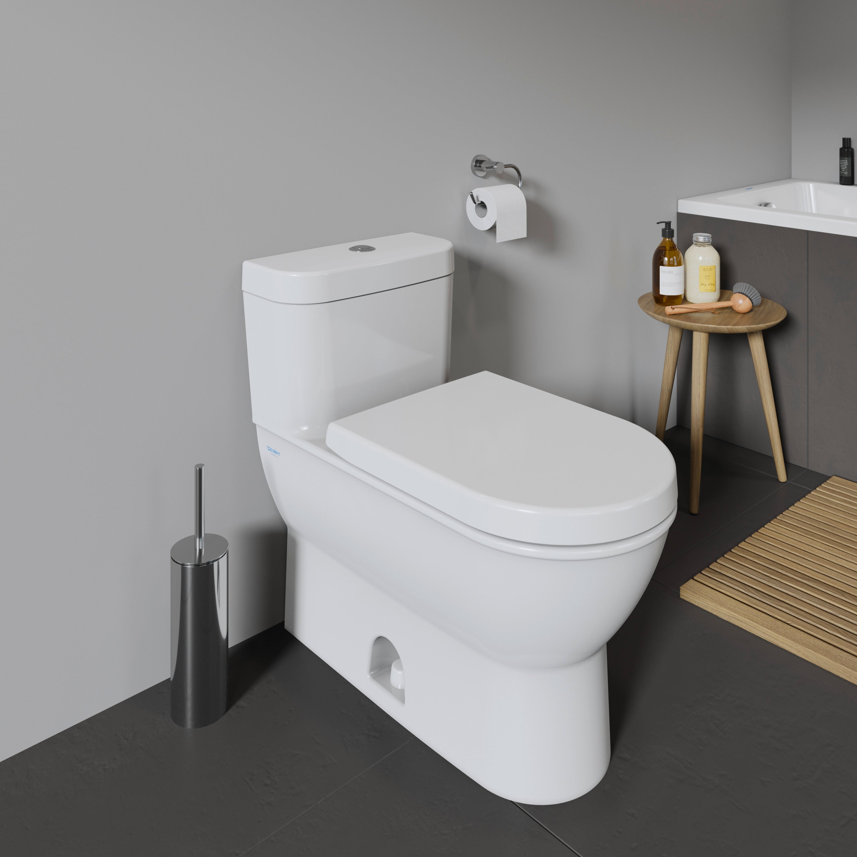 Starck 3 Elongated Slow Close Toilet Seat in White