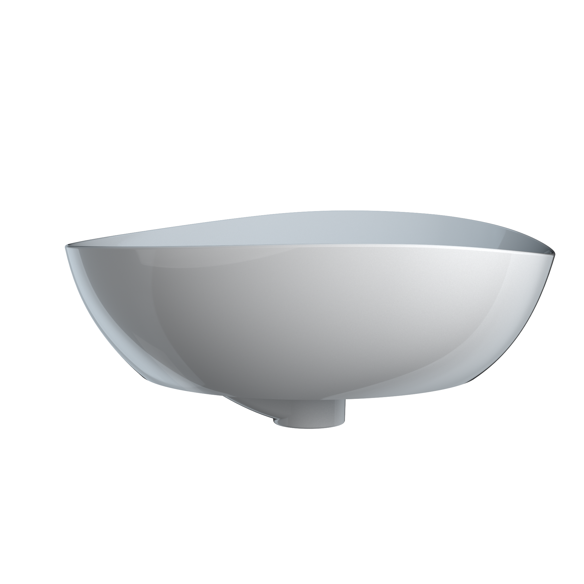 Alternate Image for TOTO Kiwami Asymmetrical Vessel Bathroom Sink with CEFITONTECT, Cotton White, Ceramic, LT477G#01