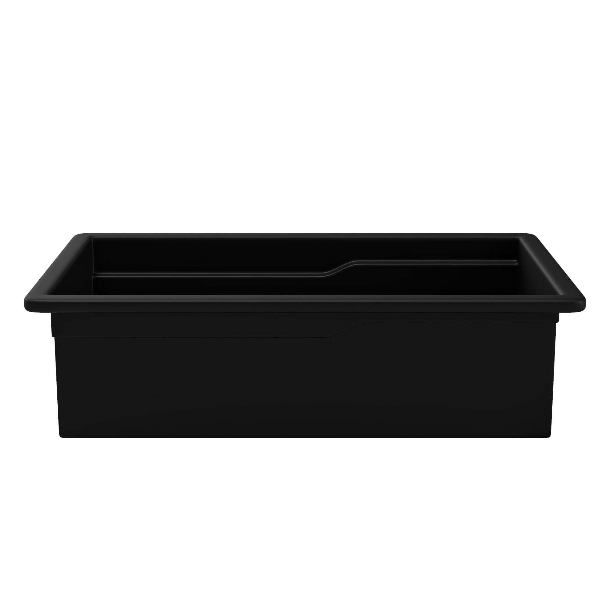 ALFI brand 32 fireclay workstation farmhouse step rim sink black matte product image