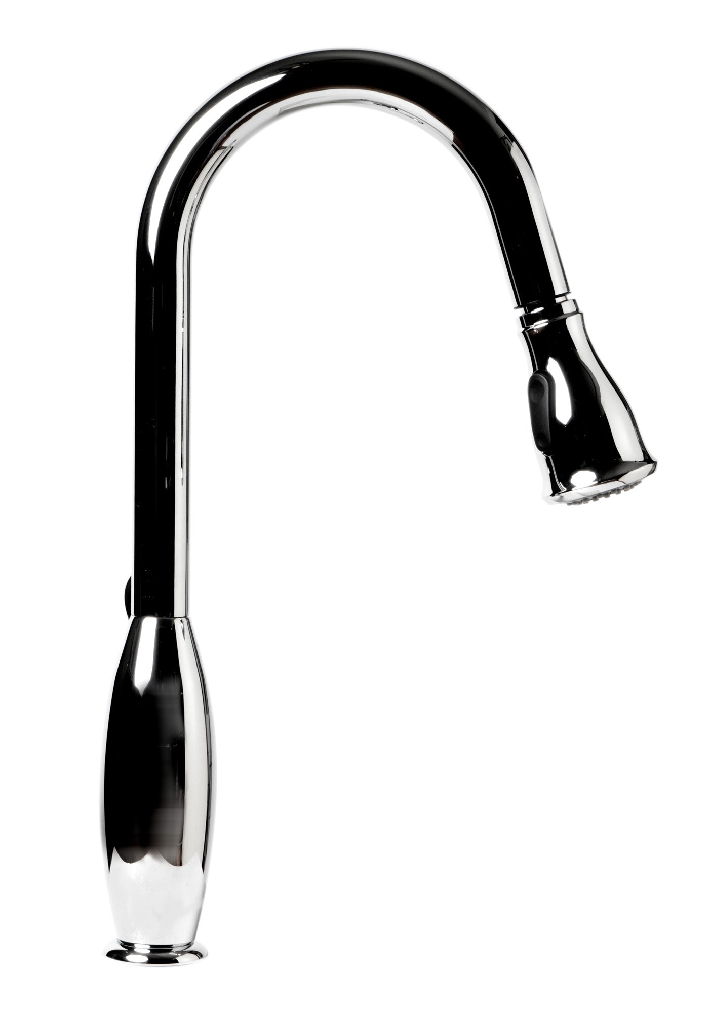 Alternate Image for ALFI brand 1.8 GPM Lever Gooseneck Spout Touch Kitchen Faucet, Gray, Pull Down, Polished Chrome, Traditional, ABKF3783-PC