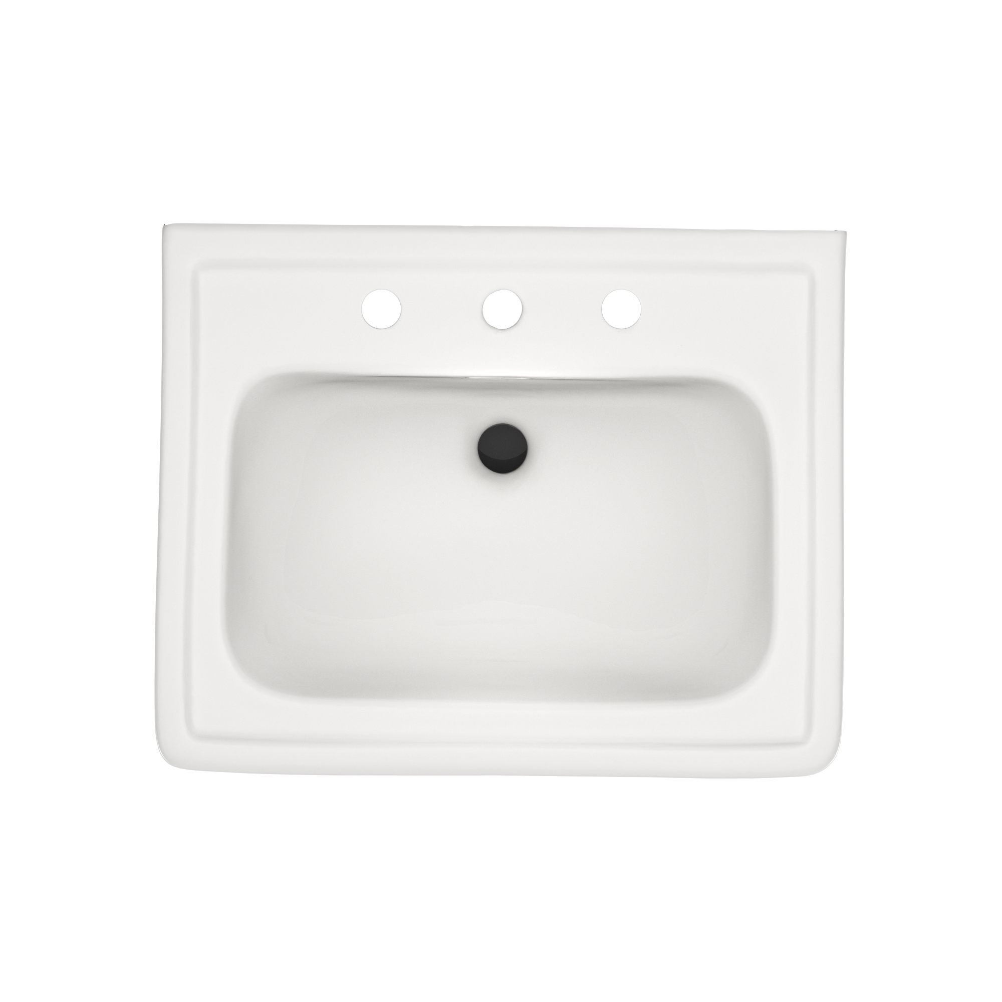 Alternate Image for TOTO Promenade 24" x 19-1/4" Rectangular Pedestal Bathroom Sink for 8 inch Center Faucets, Colonial White, Vitreous China, LPT532.8N#11