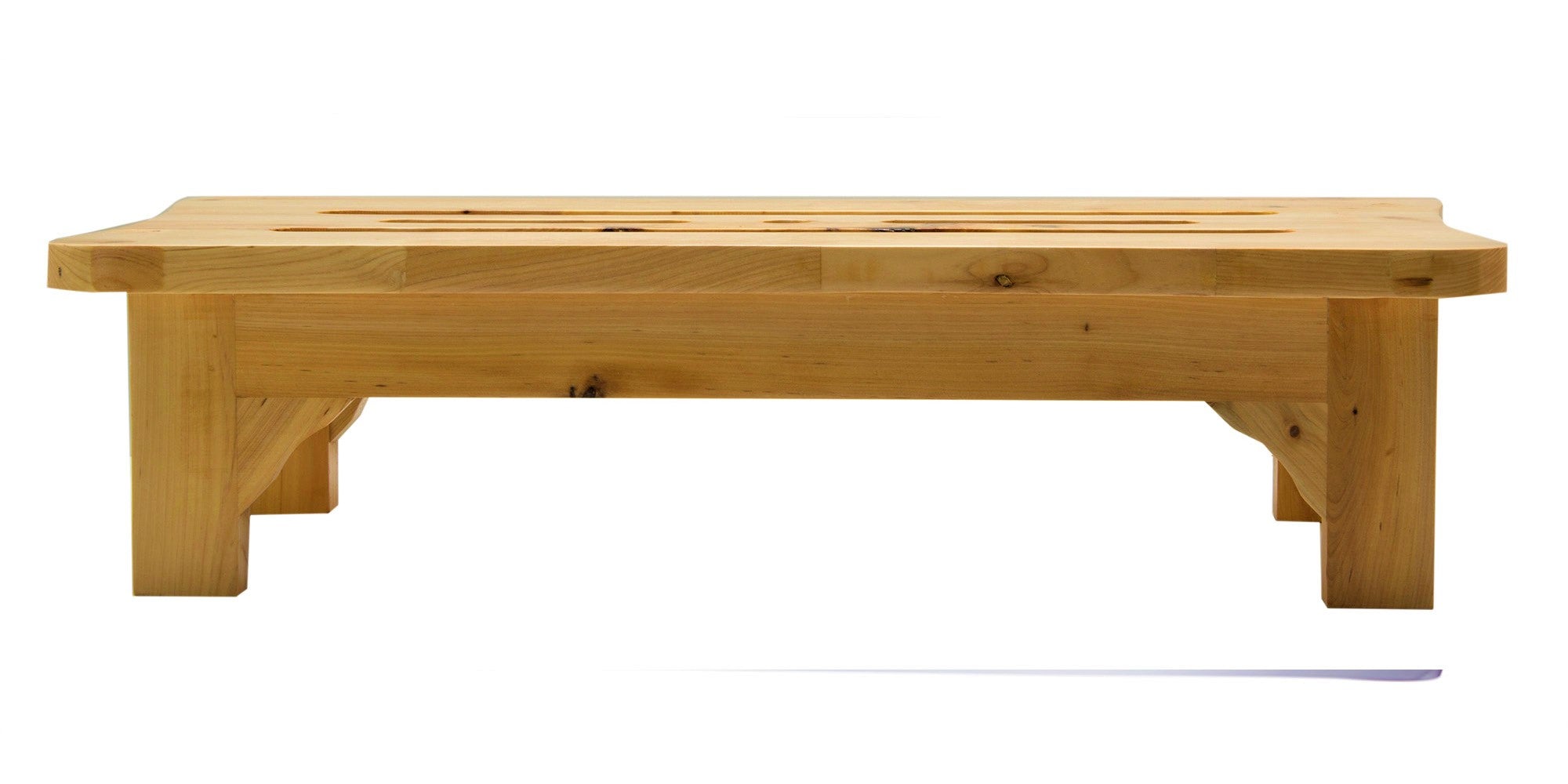 Alternate Image for ALFI brand Cedar Wood, Natural Wood, AB4408 24'' Wooden Stool for your Wooden Tub