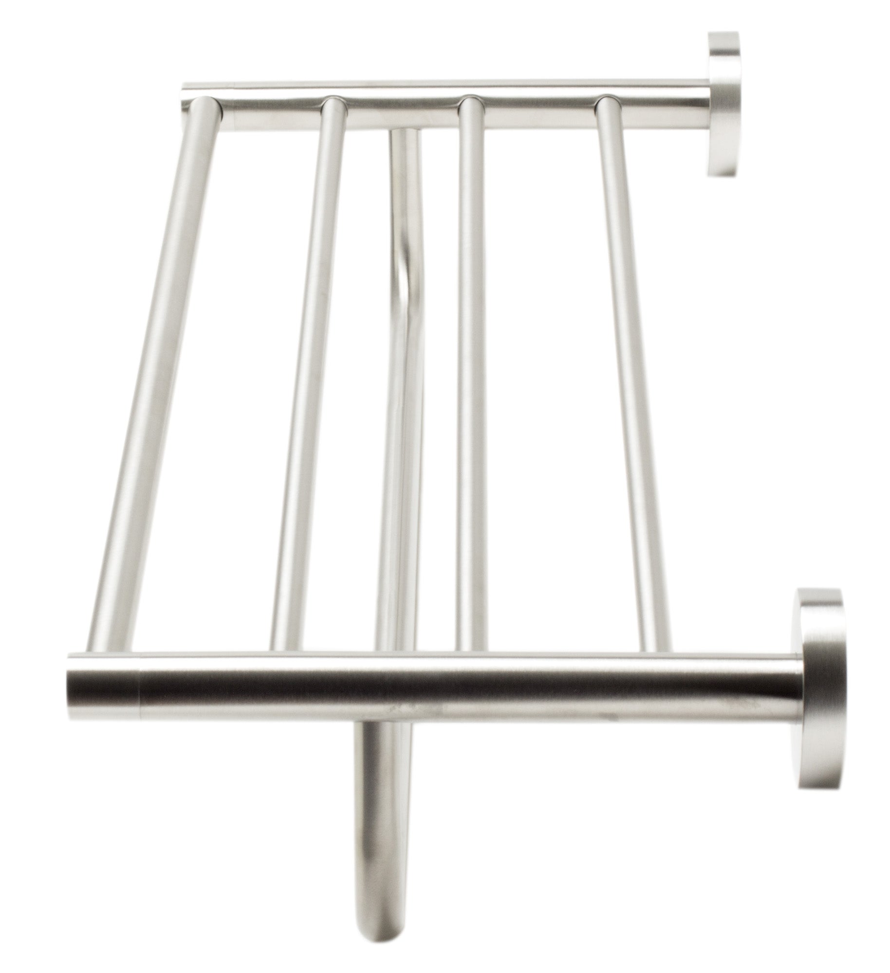 Alternate Image for ALFI brand AB9538-BN Brushed Nickel 26 inch Towel Bar & Shelf Bathroom Accessory, Brass