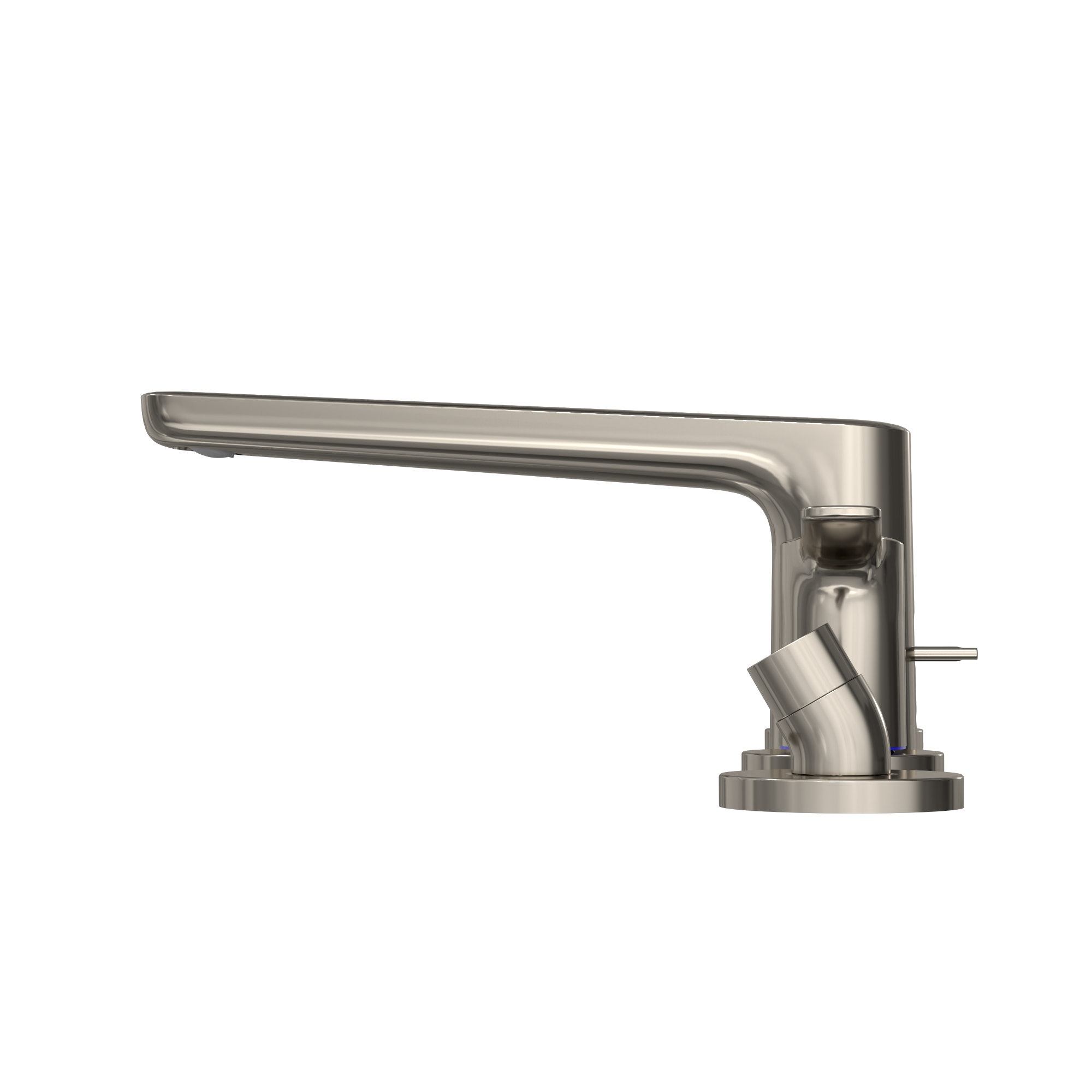 Alternate Image for TOTO GS Four-hole Deck-Mount Roman Tub Filler Trim with Handshower, Polished Nickel, Brass, TBG03202U#PN
