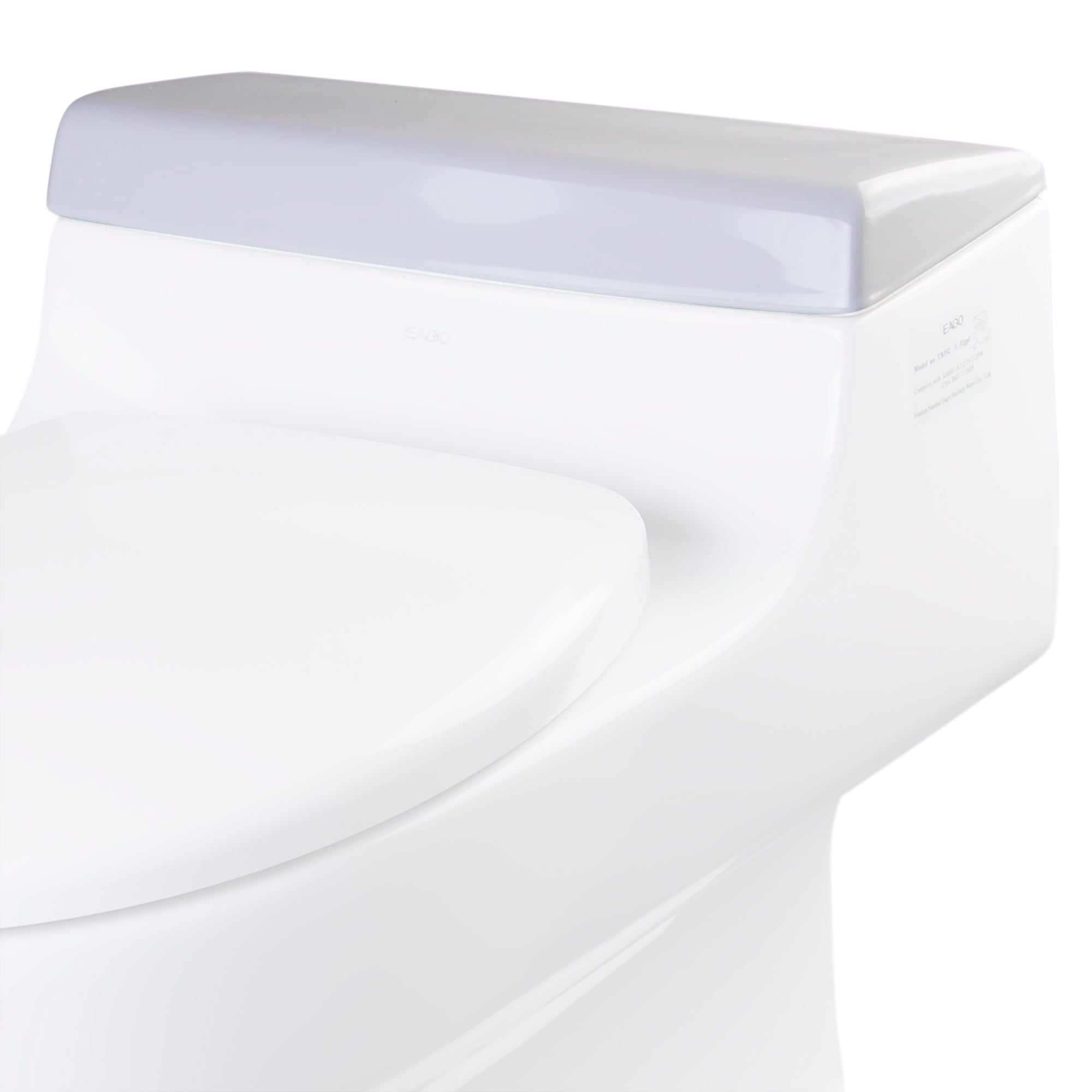 EAGO R-352LID Replacement Ceramic Toilet Lid for TB352, Porcelain, White