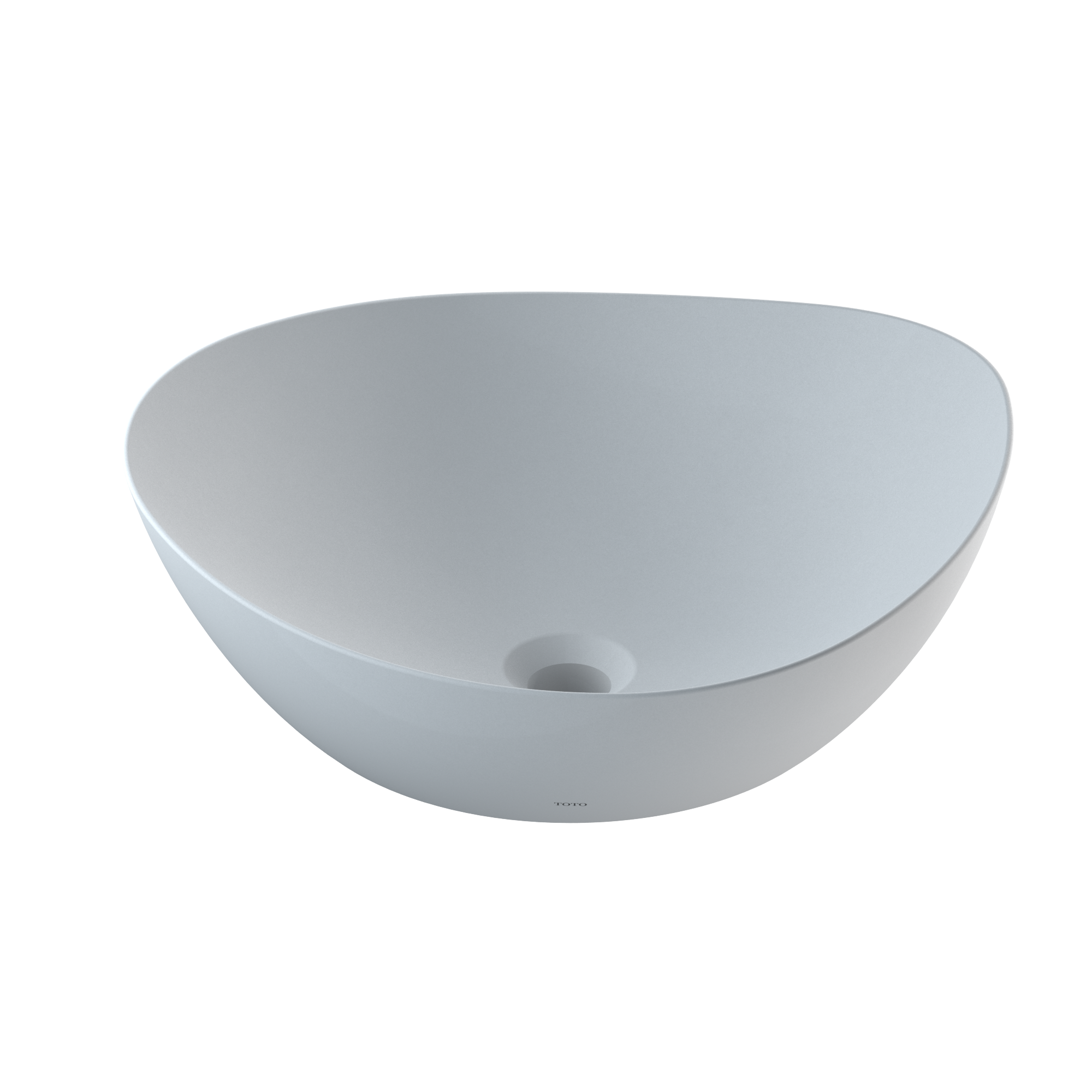 TOTO Kiwami Asymmetrical Vessel Bathroom Sink with CEFITONTECT, CLEAN MATTE, Ceramic, LT477MT#CMW