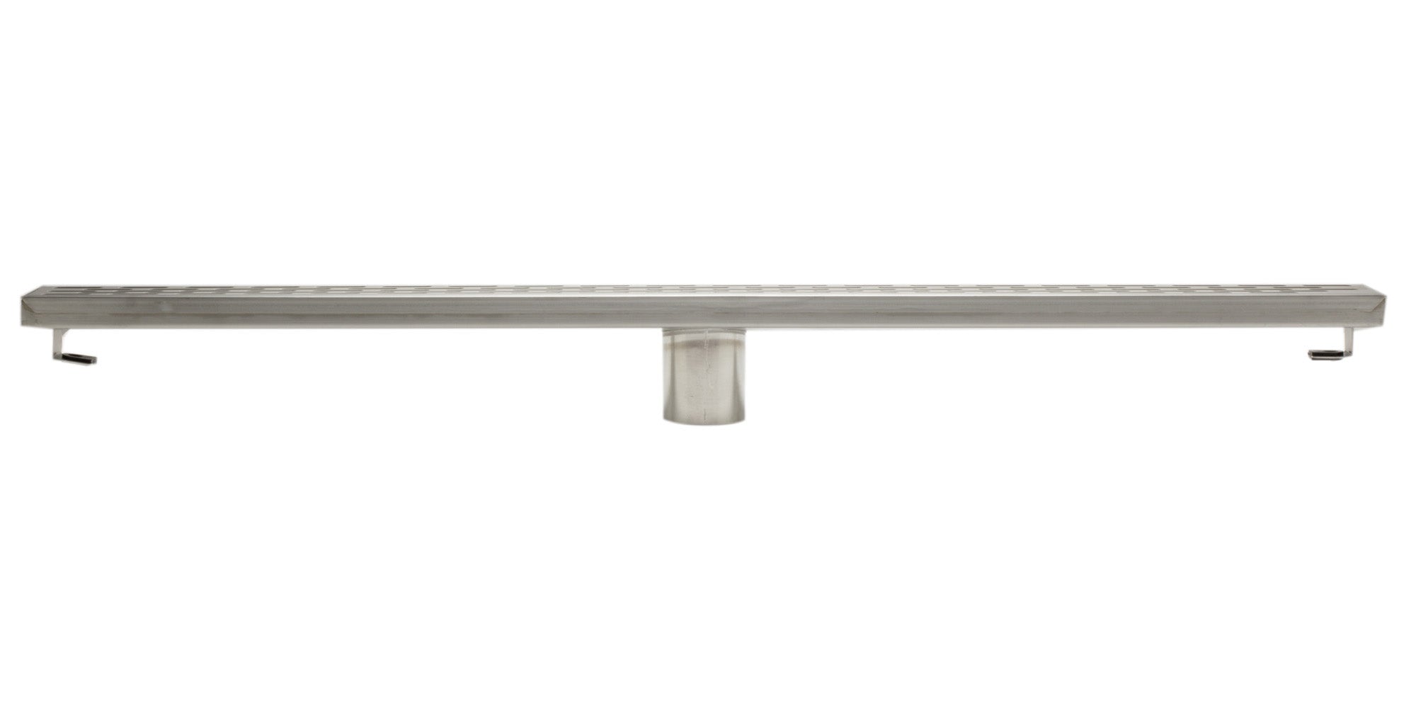 Alternate Image for ALFI brand ABLD32C 32" Modern Stainless Steel Linear Shower Drain with Groove Holes, ABLD32C-BSS