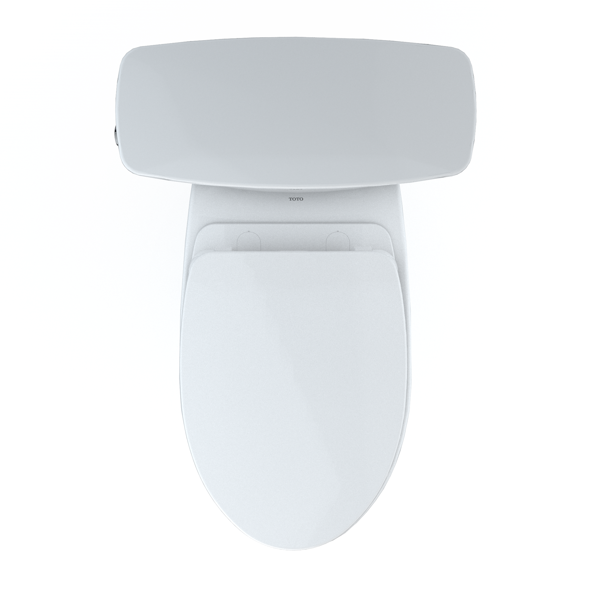 Alternate Image for TOTO Drake Transitional Two-Piece Elongated 1.28 GPF Universal Height TORNADO FLUSH Toilet with 10 Inch Rough-In, CEFIONTECT, and SoftClose Seat, WASHLET+ Ready, Cotton White, Vitreous China, MS786124CEFG.10#01