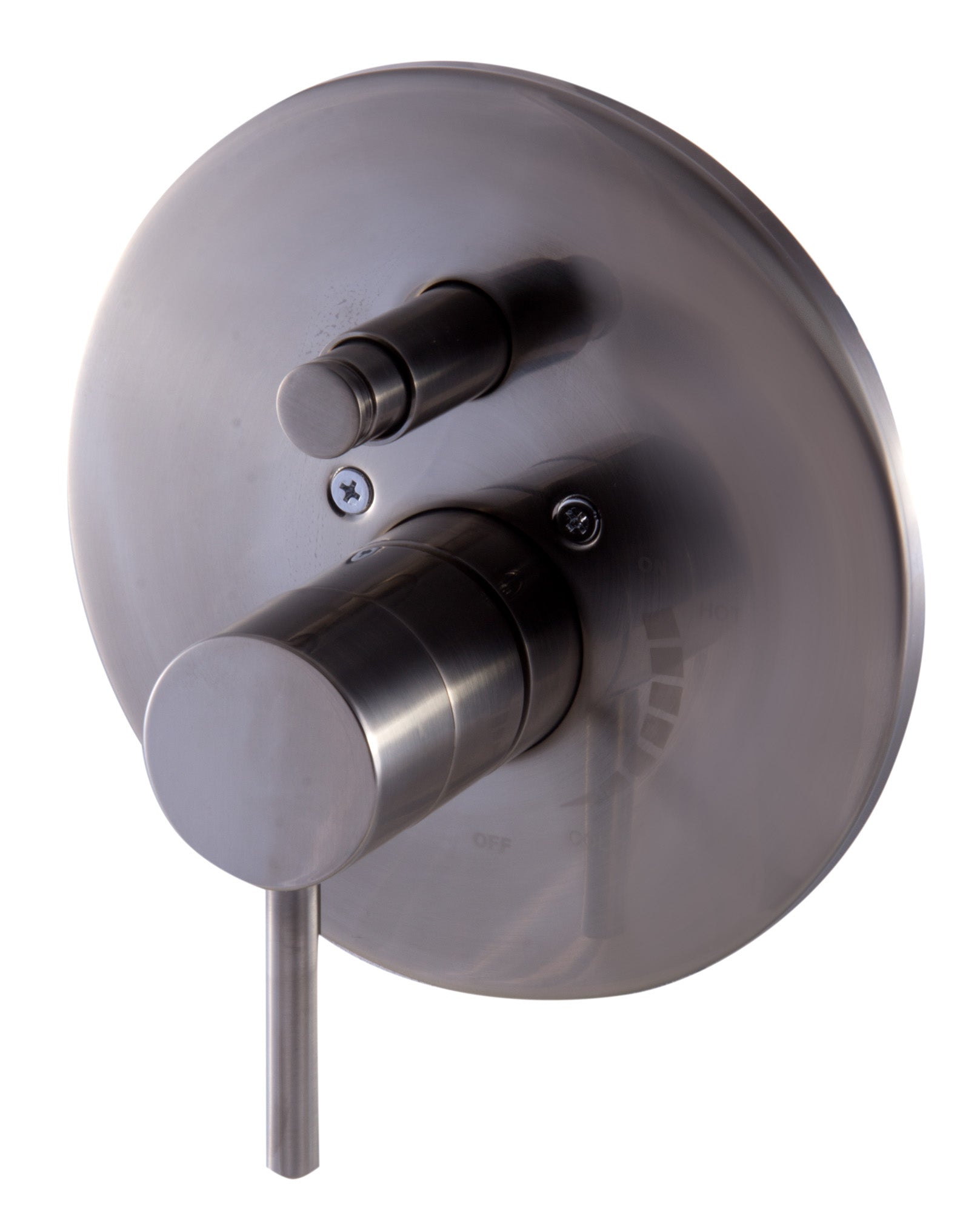 Alternate Image for ALFI brand AB1701-BN Brushed Nickel Pressure Balanced Round Shower Mixer with Diverter, Brass