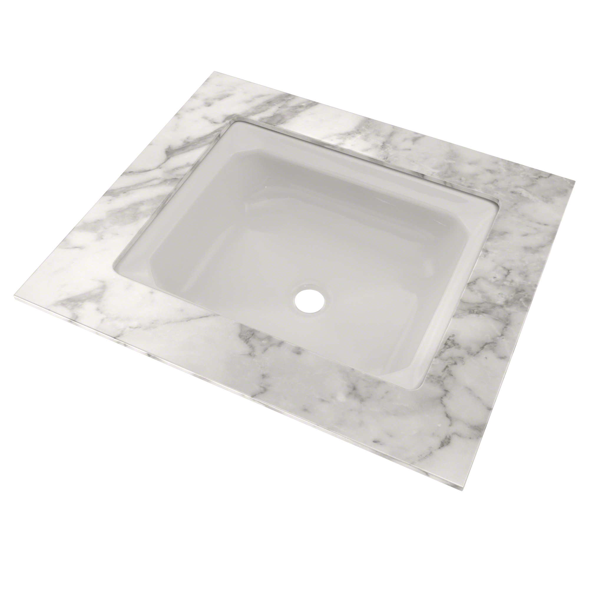 Alternate Image for TOTO Guinevere Rectangular Undermount Bathroom Sink with CEFIONTECT, Colonial White, Vitreous China, LT973G#11