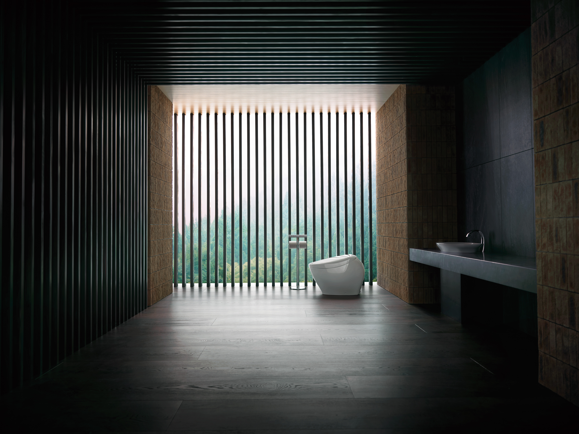 Alternate Image for TOTO NEOREST NX2 Dual Flush 1.0 or 0.8 GPF Toilet with Integrated Bidet Seat and EWATER+ and ACTILIGHT, Cotton White, Vitreous China|Plastic, MS903CUMFX#01