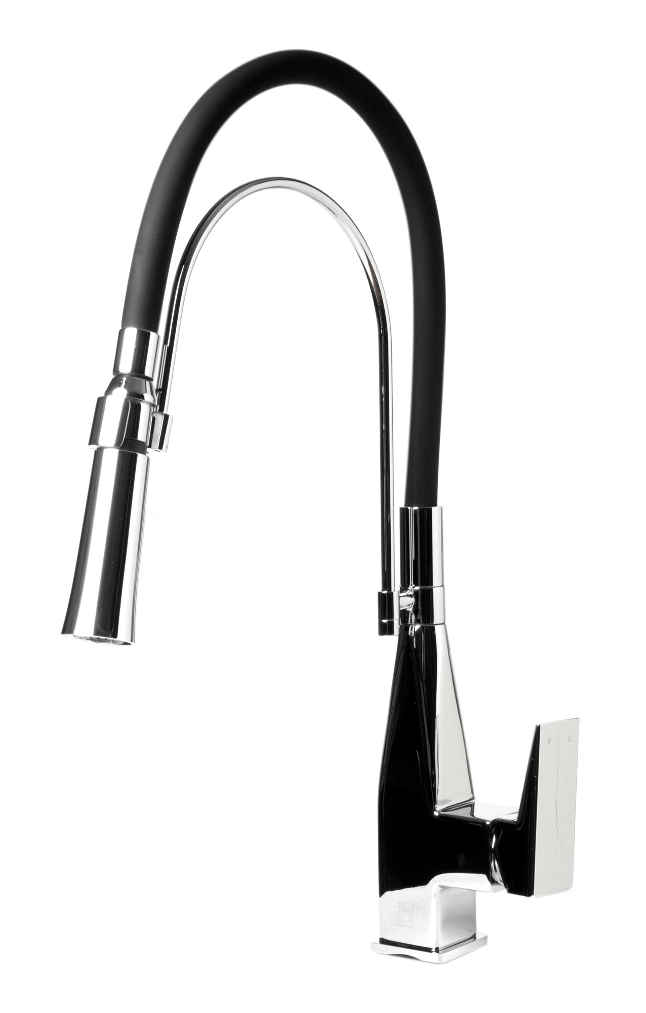 Alternate Image for ALFI brand 1.8 GPM Lever Gooseneck Spout Touch Kitchen Faucet, Modern, Gray, Polished Chrome, ABKF3023-PC