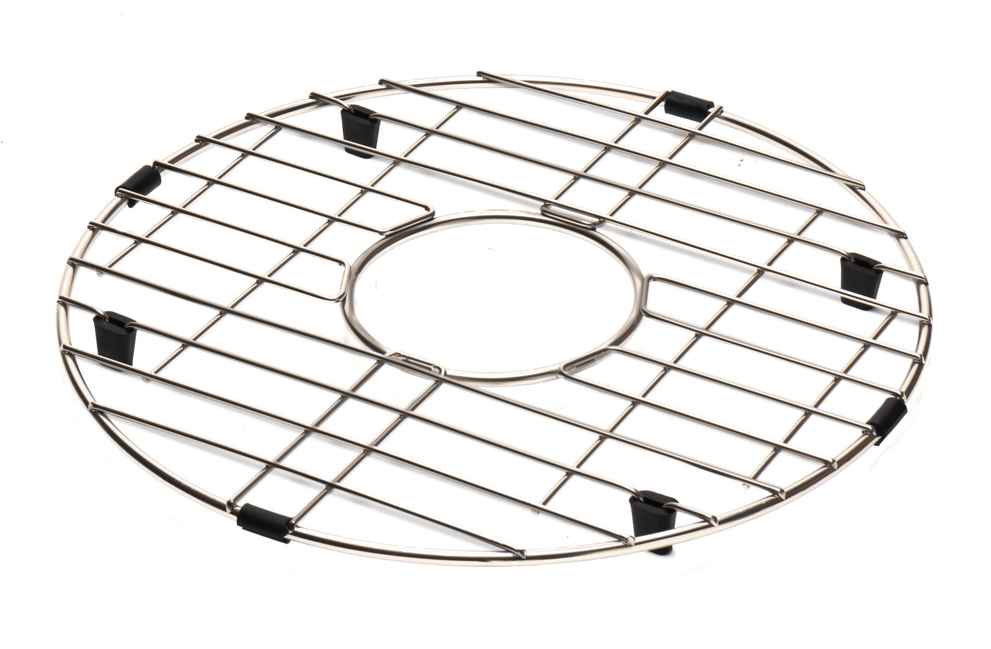 Alternate Image for ALFI brand Grey, ABGR18R Round Stainless Steel Grid for ABF1818R