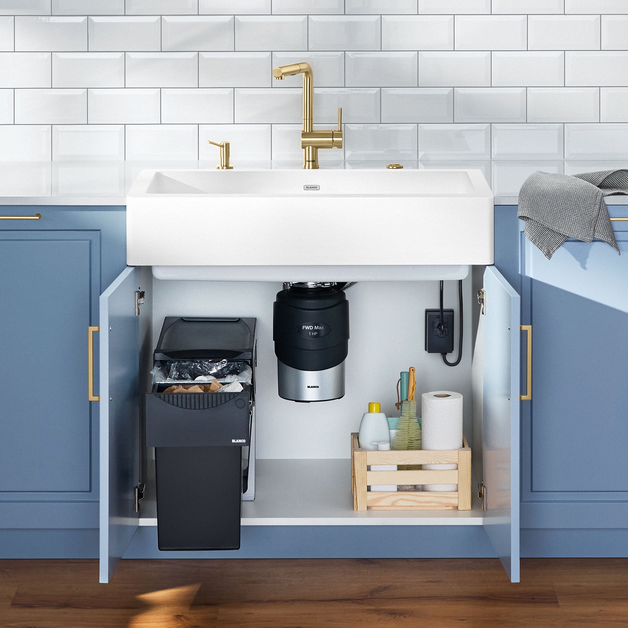Alternate Image for Blanco Food Waste Disposal - Max, Plastic, Black, 442979