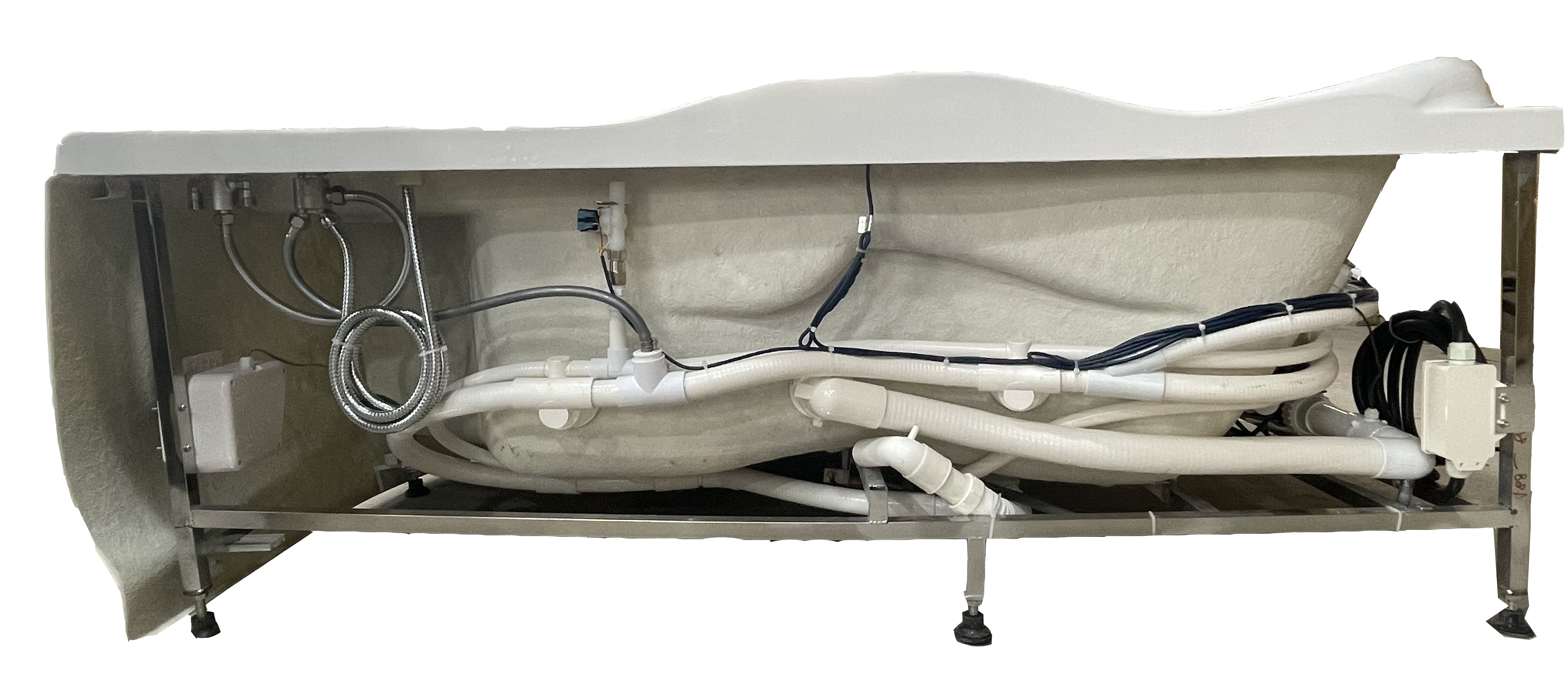 Alternate Image for Eago 71" Acrylic Corner Oval Bathtub, White, AM124ETL-R