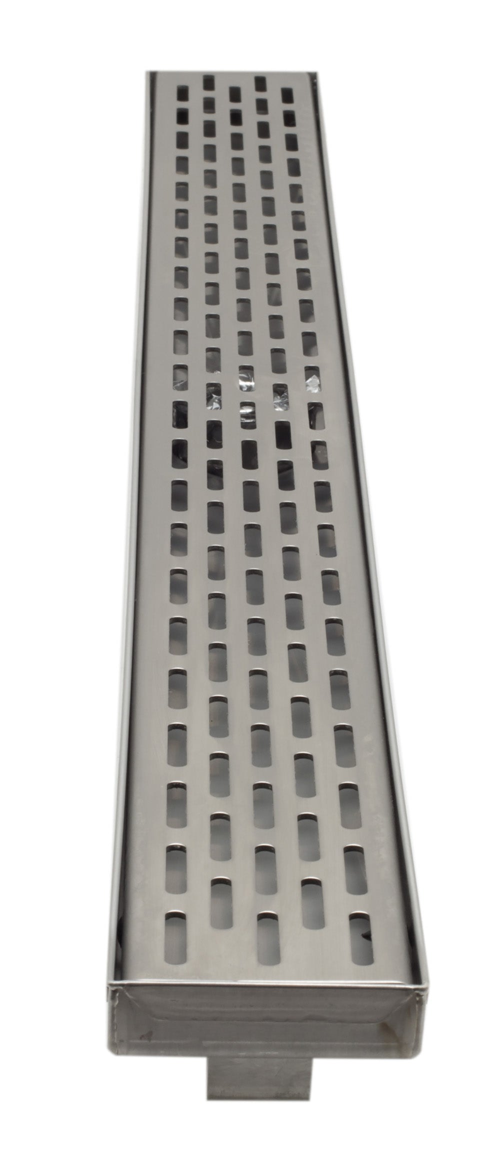 Alternate Image for ALFI brand ABLD36C 36" Modern Stainless Steel Linear Shower Drain with Groove Holes, ABLD36C-BSS