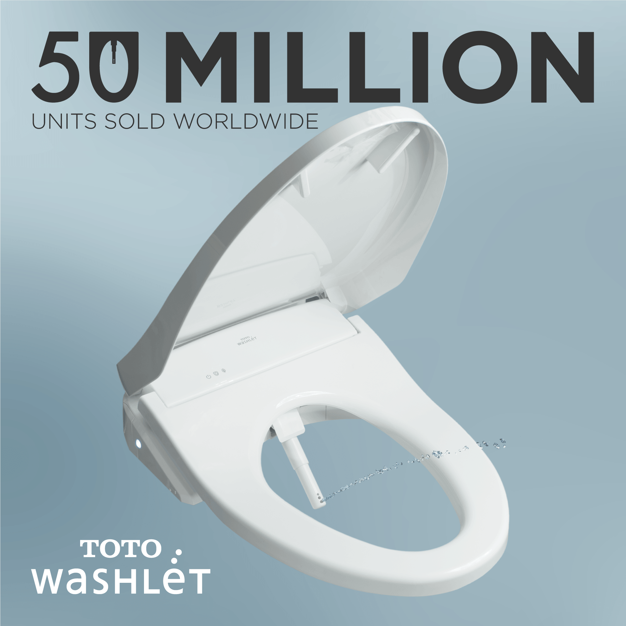 Alternate Image for TOTO WASHLET C5 Electronic Bidet Toilet Seat with PREMIST and EWATER+ Wand Cleaning, Elongated, Cotton White, Plastic, SW3084#01