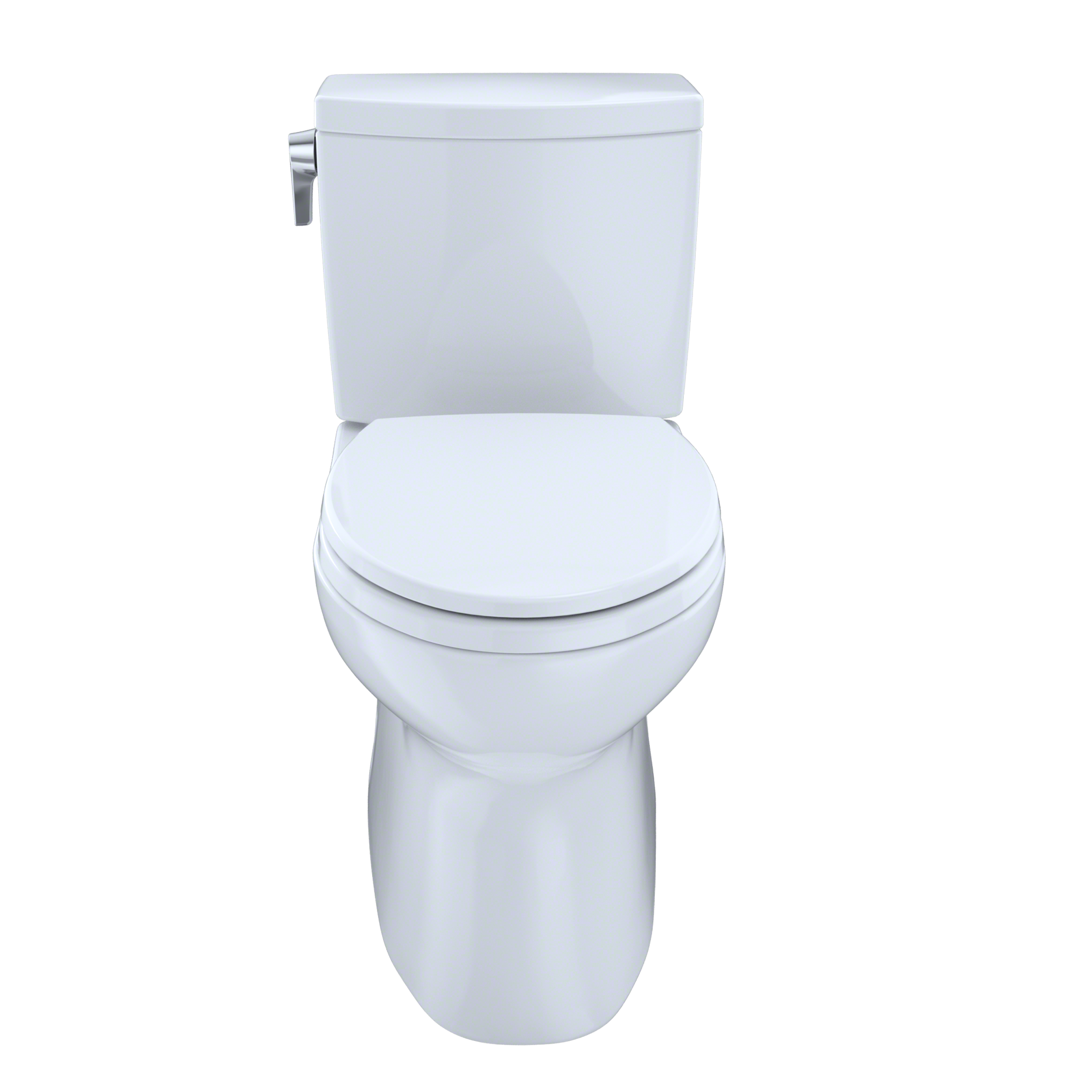 Alternate Image for TOTO Vespin II 1G Two-Piece Elongated 1.0 GPF Universal Height Skirted Toilet with CEFIONTECT and Right-Hand Trip Lever, Cotton White, Vitreous China, CST474CUFRG#01