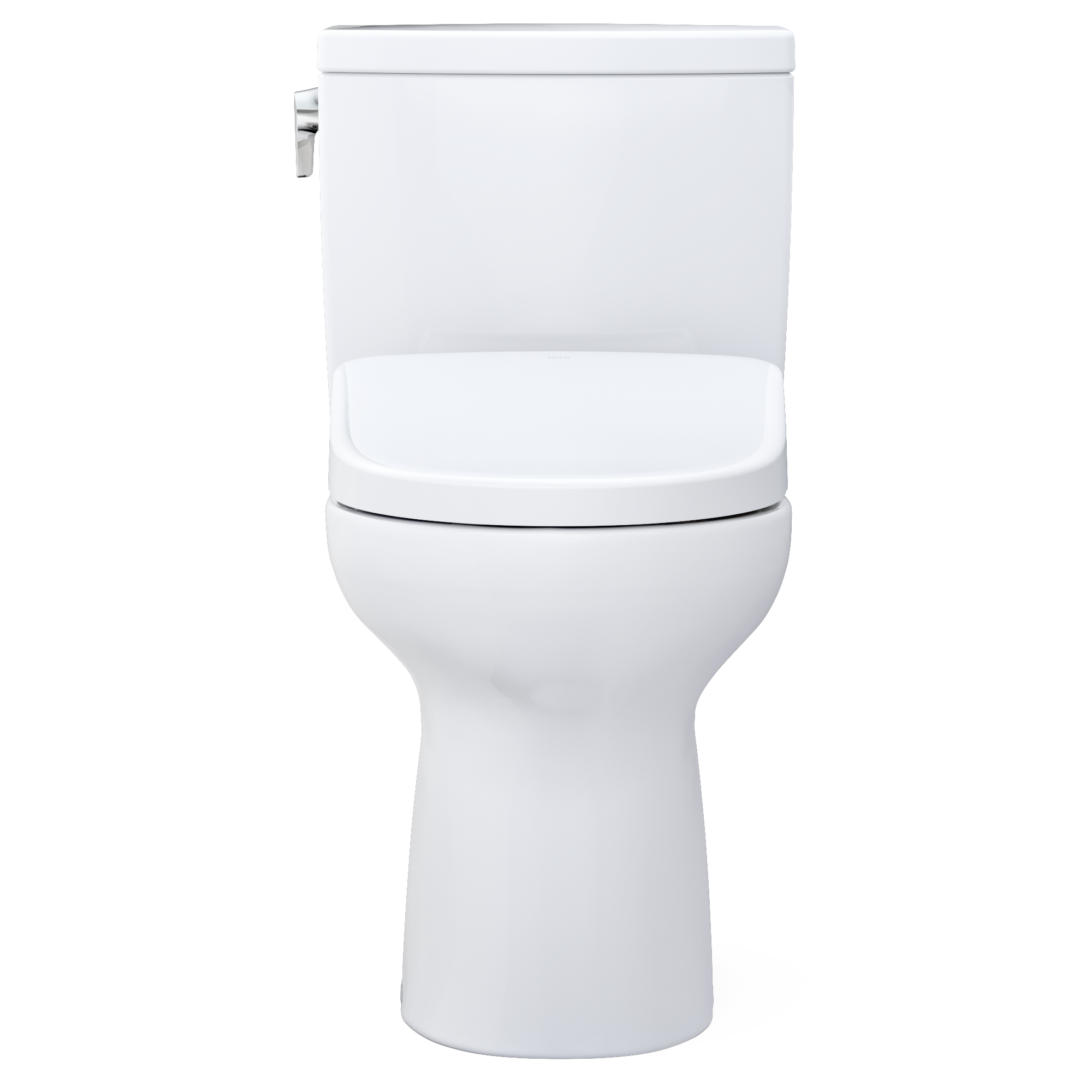 Alternate Image for TOTO WASHLET+ Drake II 1G Two-Piece Elongated 1.0 GPF Toilet with Auto Flush WASHLET+ S7A Contemporary Bidet Seat, Cotton White, Vitreous China|Plastic, MW4544736CUFGA#01