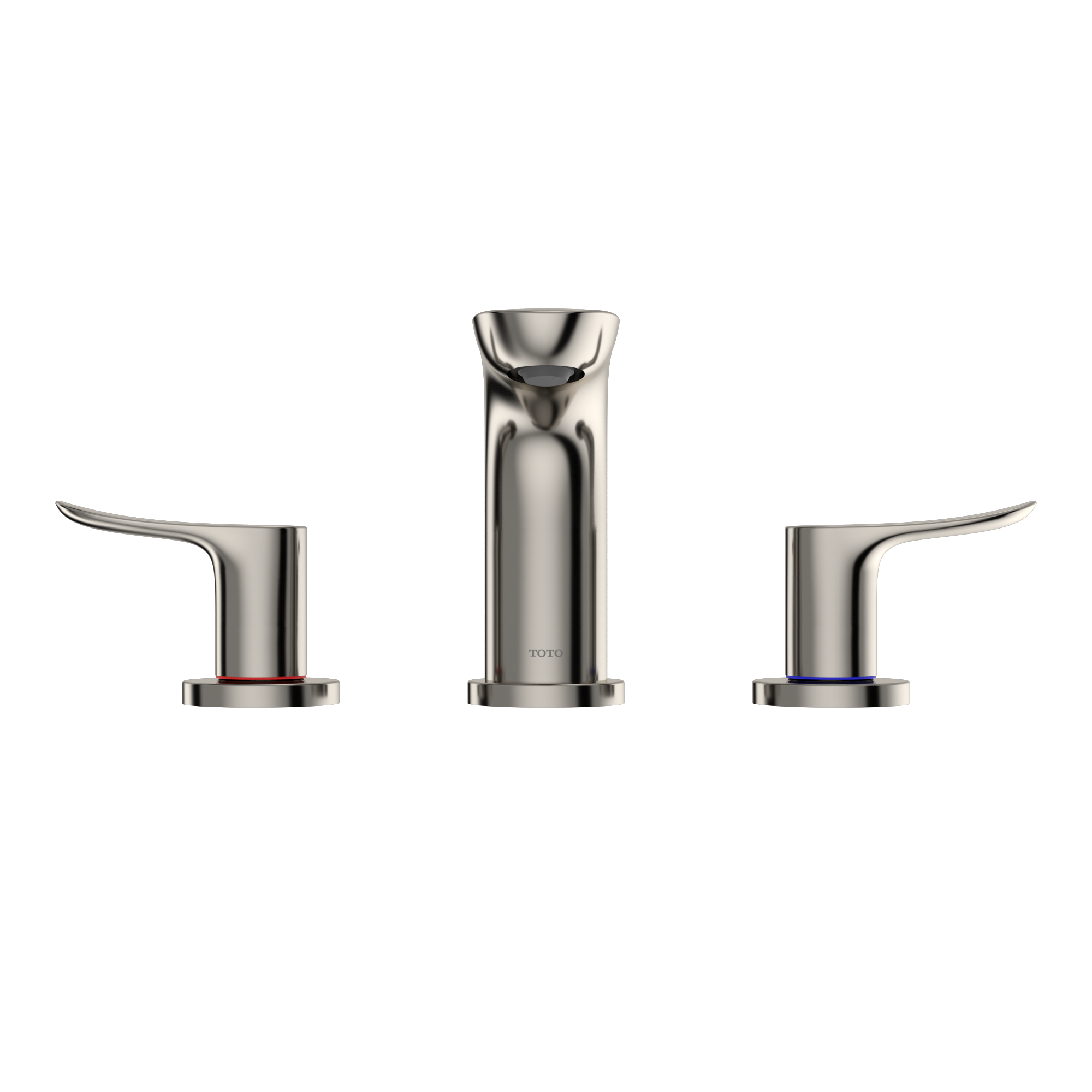 Alternate Image for TOTO GO Series 1.2 GPM Two Handle Widespread Bathroom Sink Faucet with Drain Assembly, Polished Nickel, Brass, TLG01201U#PN