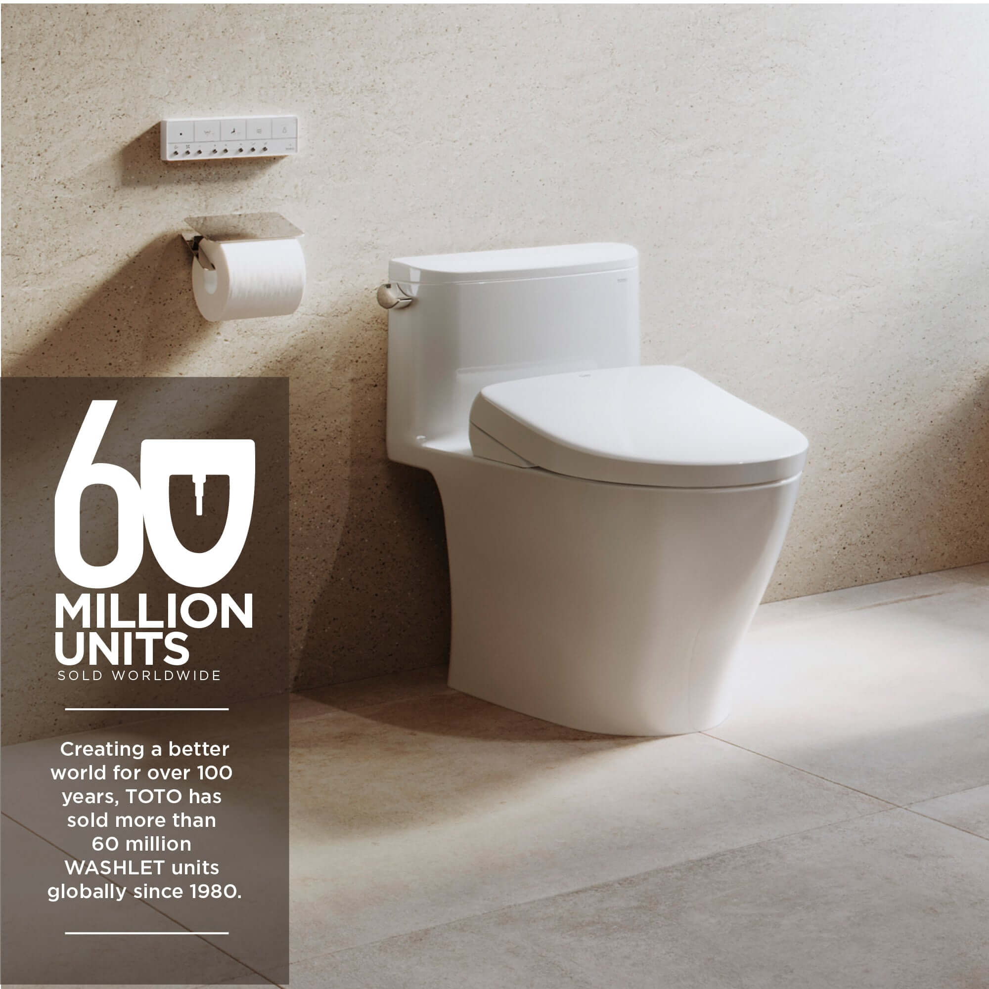 Alternate Image for TOTO S7A WASHLET+ Electronic Bidet Toilet Seat with EWATER+ Bowl and Wand Cleaning, Auto Open and Close Contemporary Lid, Elongated, Cotton White, Plastic, SW4736AT40#01