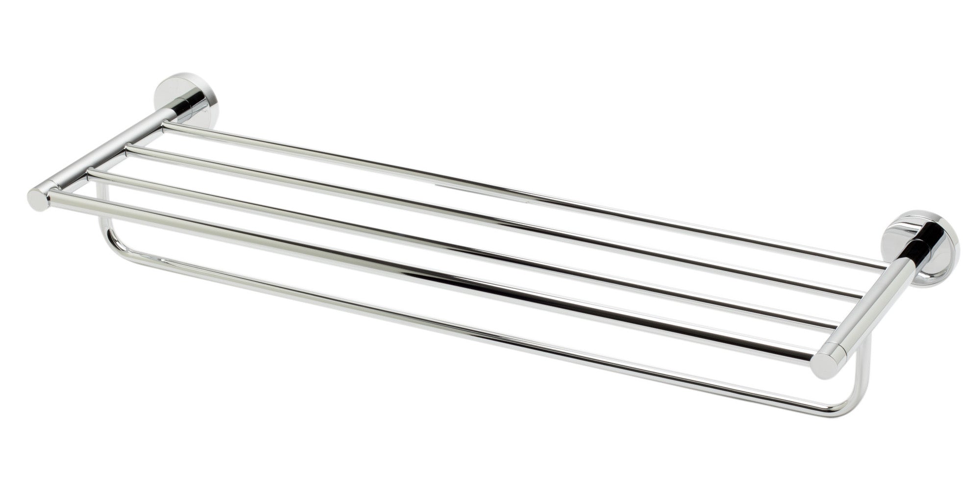 Main Image of ALFI brand AB9538-PC Polished Chrome 26 inch Towel Bar & Shelf Bathroom Accessory, Brass