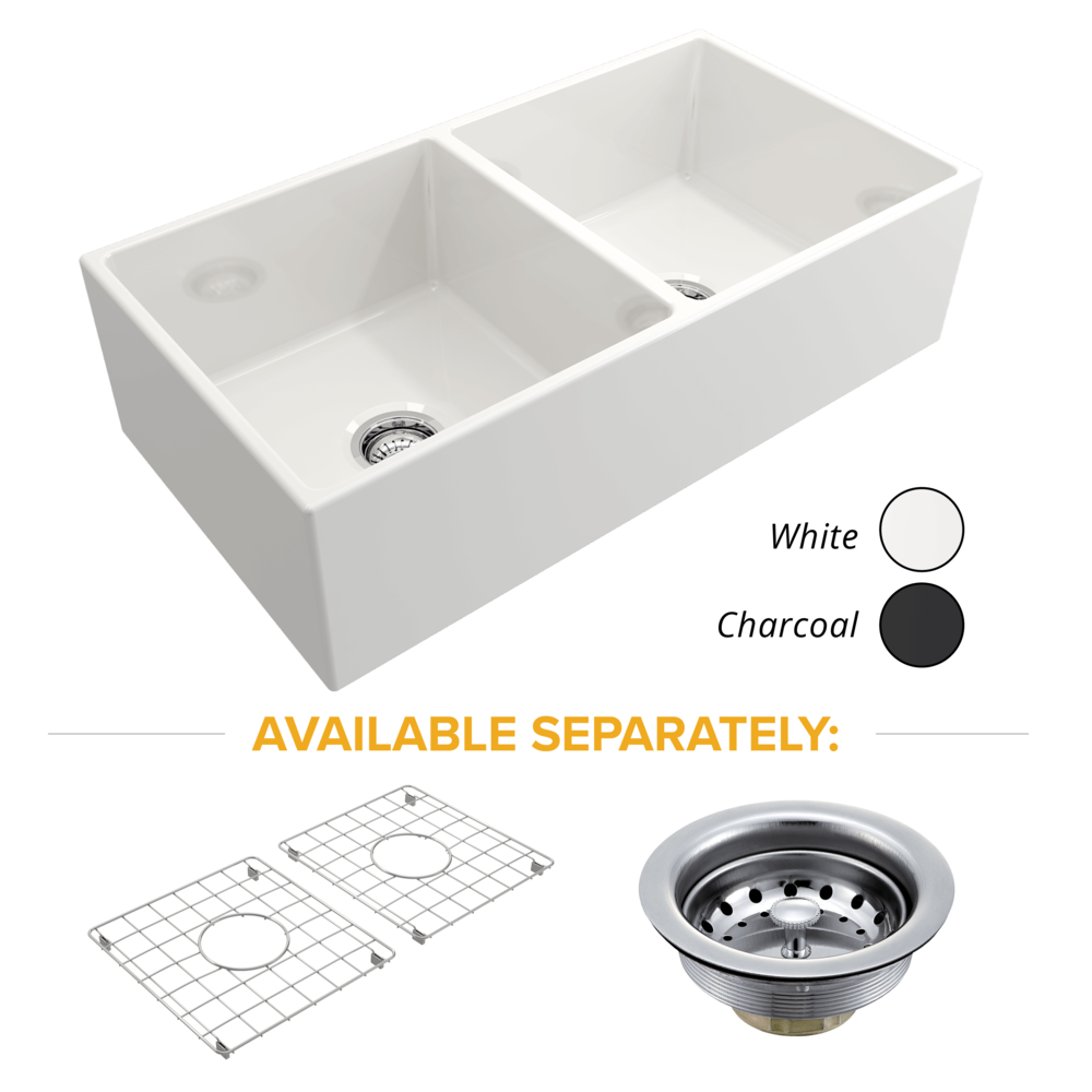 Alternate Image for Crestwood CW-GRID-362DBL Grid for Fireclay Farmhouse Sinks CW-MOD-362-DBL-WHITE, CW-MOD-362-DBL-CHARCOAL
