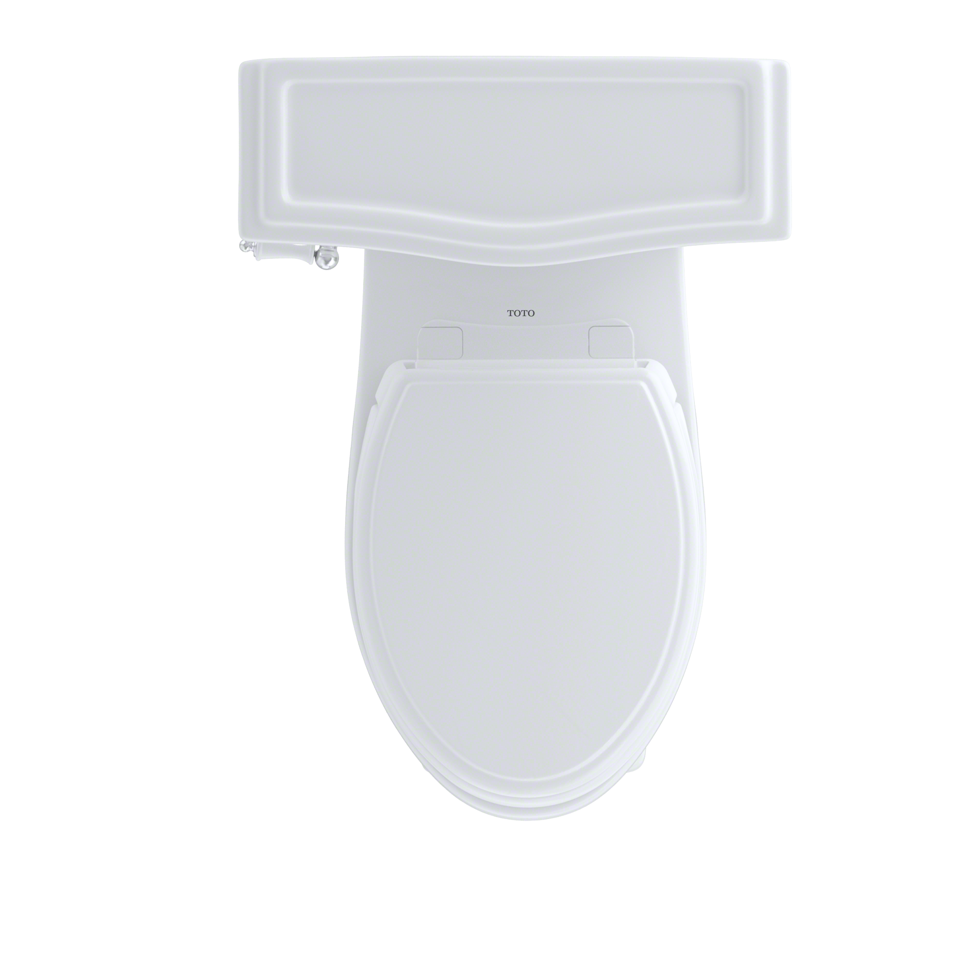Alternate Image for TOTO Eco Clayton Two-Piece Elongated 1.28 GPF Universal Height Toilet, Cotton White, Vitreous China, CST784EF#01