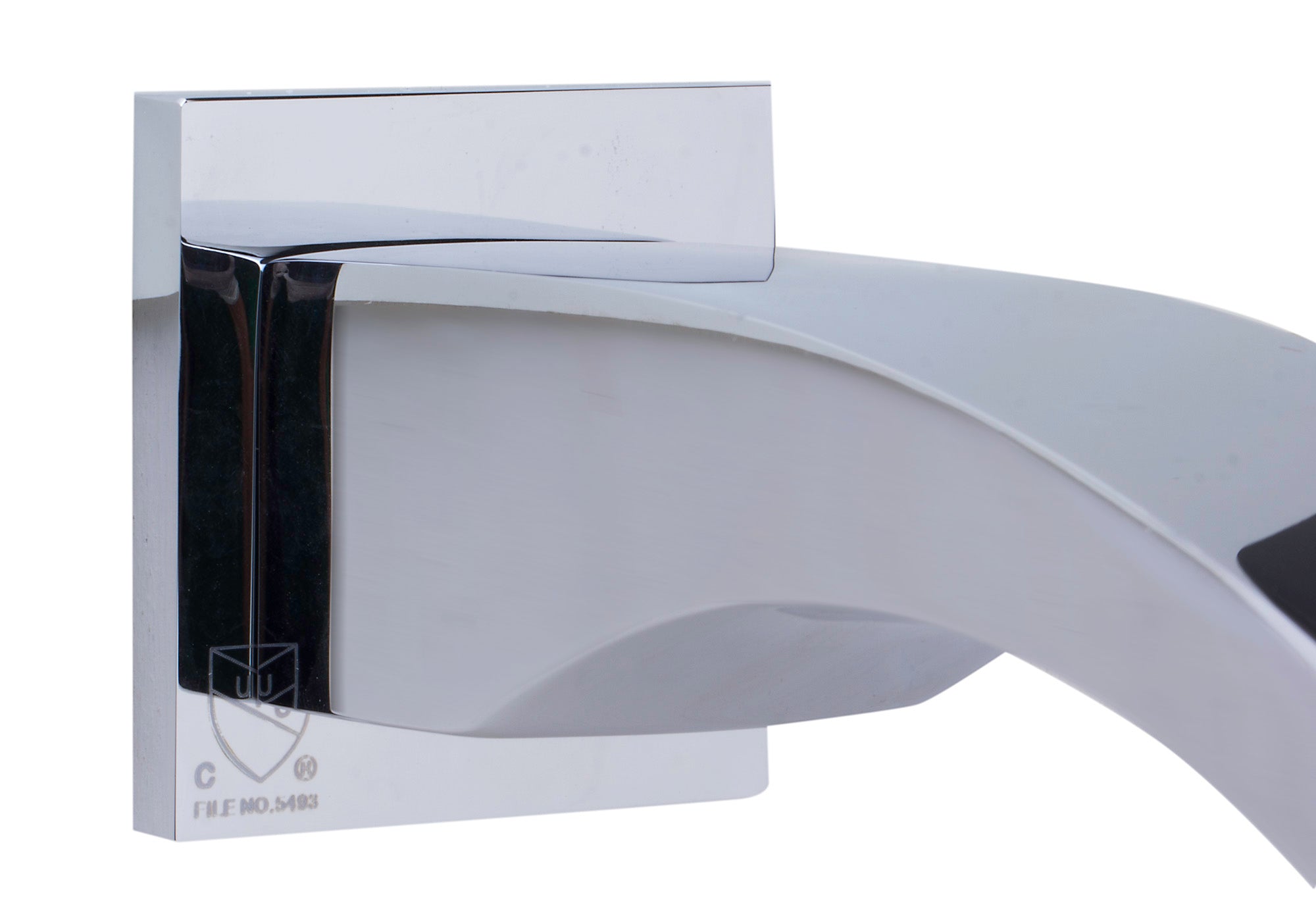 Alternate Image for ALFI brand Brass, AB3301-PC Polished Chrome Curved Wallmounted Tub Filler Bathroom Spout