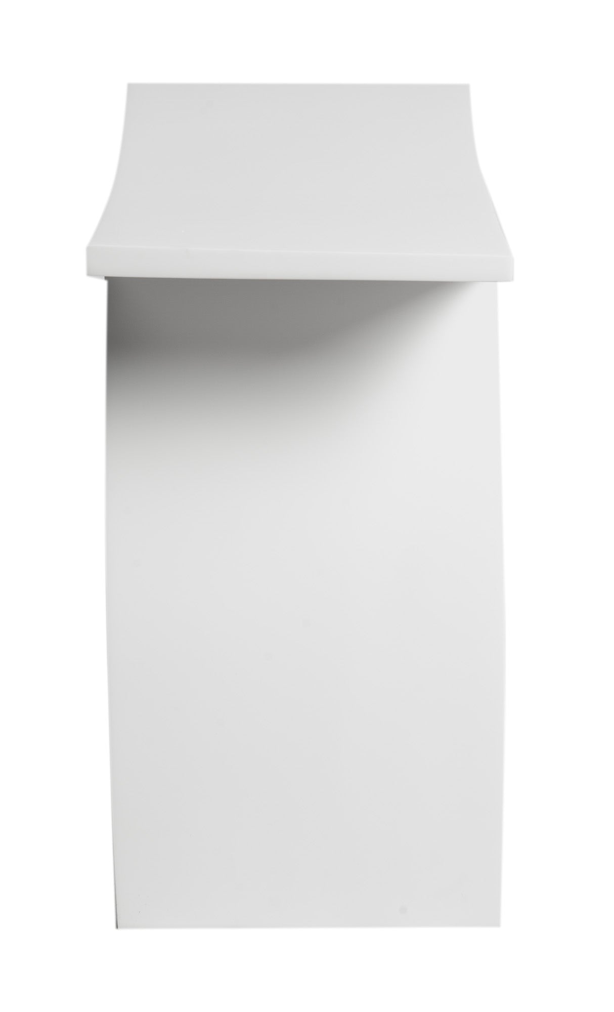 Alternate Image for ALFI brand ABST77 Arched White Matte Solid Surface Resin Bathroom / Shower Stool