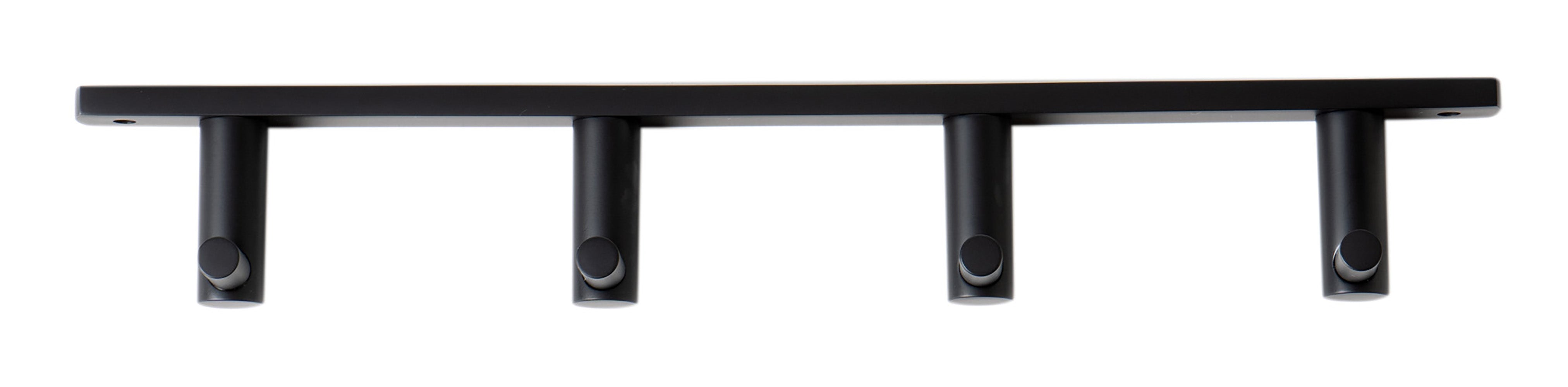 Alternate Image for ALFI brand AB9528-BM Black Matte Wall Mounted 4 Prong Robe / Towel Hook, Brass