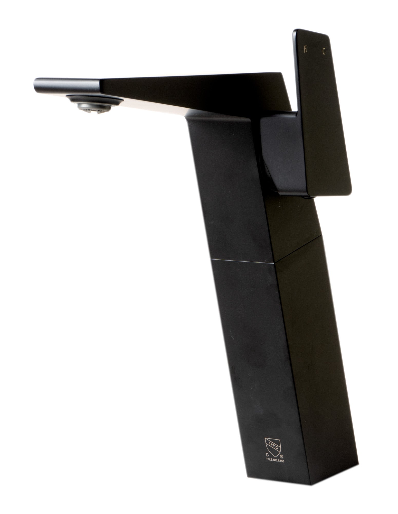 Alternate Image for ALFI brand 1.2 GPM Lever Straight Spout Bathroom Faucet, Modern, Black Matte, AB1475-BM