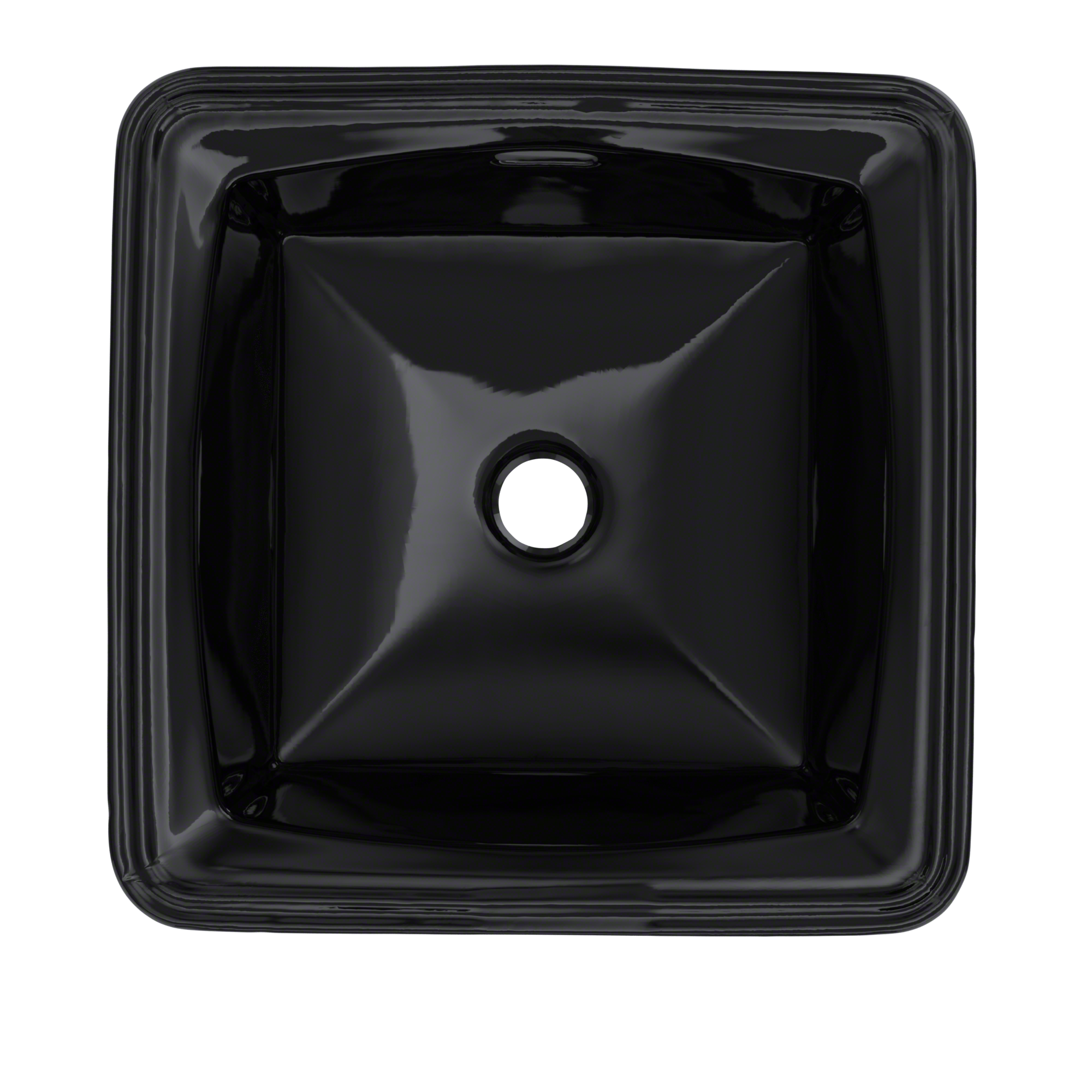TOTO Connelly Square Undermount Bathroom Sink, Ebony, Vitreous China, LT491#51