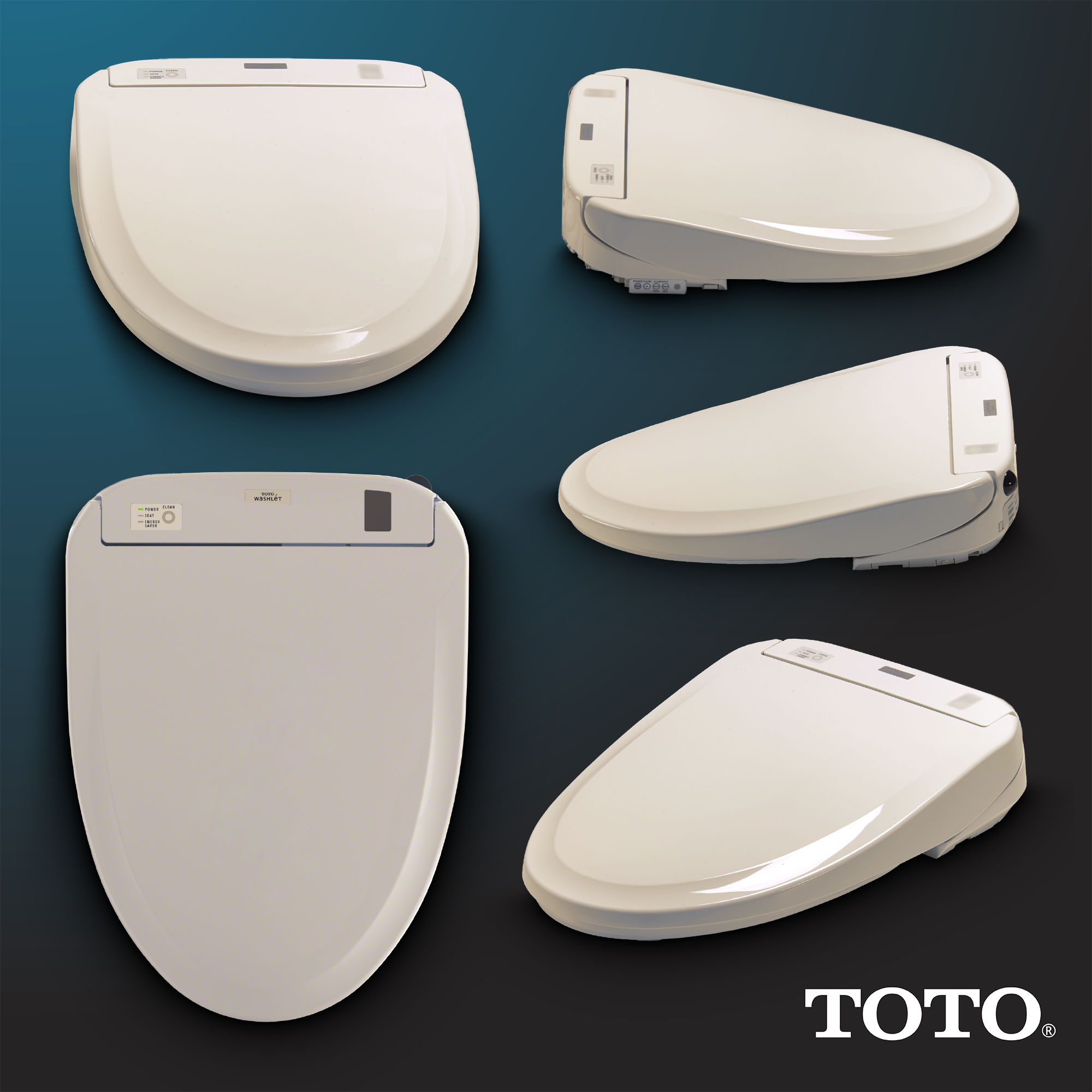 Alternate Image for TOTO WASHLET S350e Electronic Bidet Toilet Seat with Auto Open and Close and EWATER+ Cleansing, Round, Sedona Beige, Plastic, SW583#12
