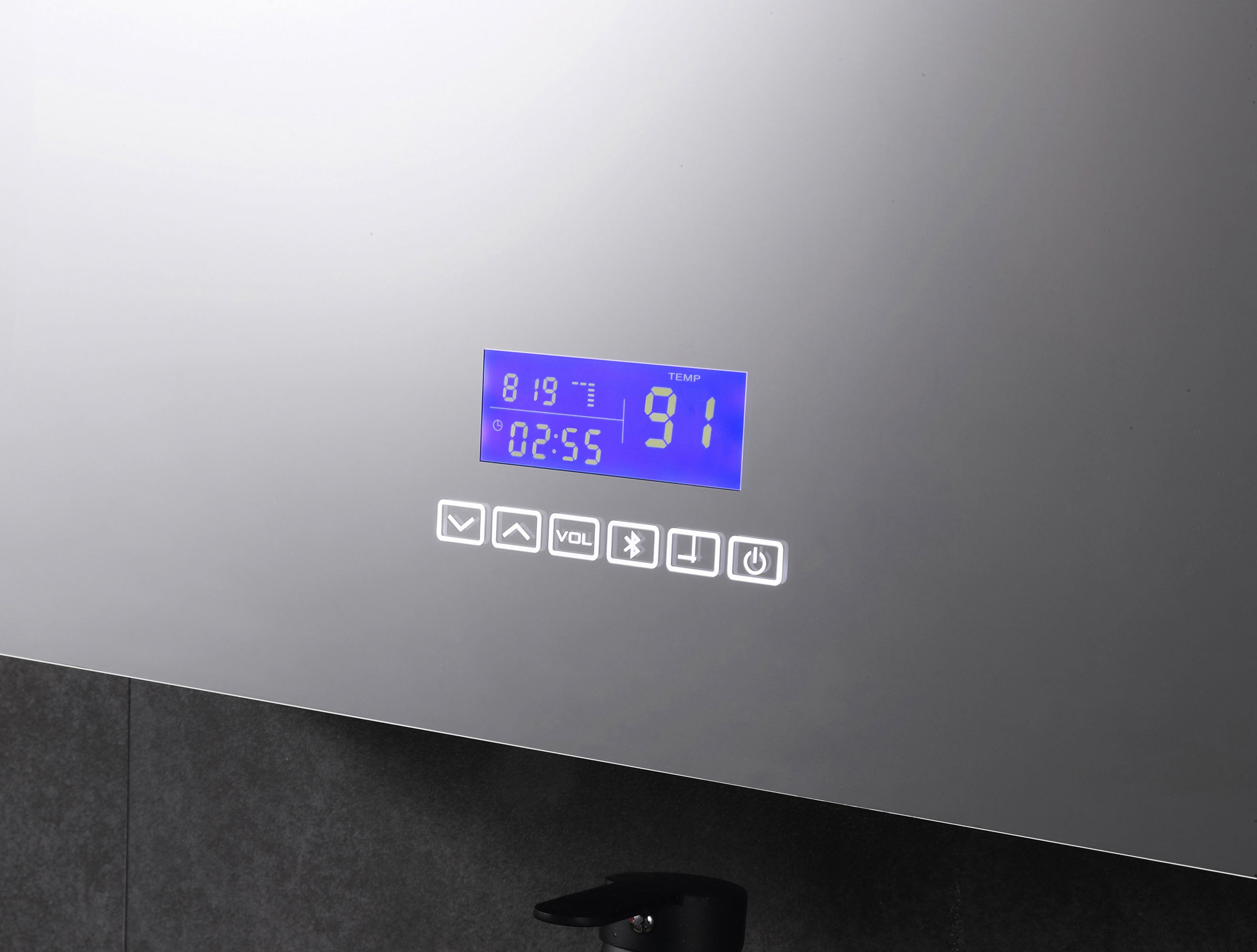 Alternate Image for ALFI brand ABMC4228BT 42" x 28" Triple Door LED Light Bluetooth Medicine Cabinet, Aluminum, Gray
