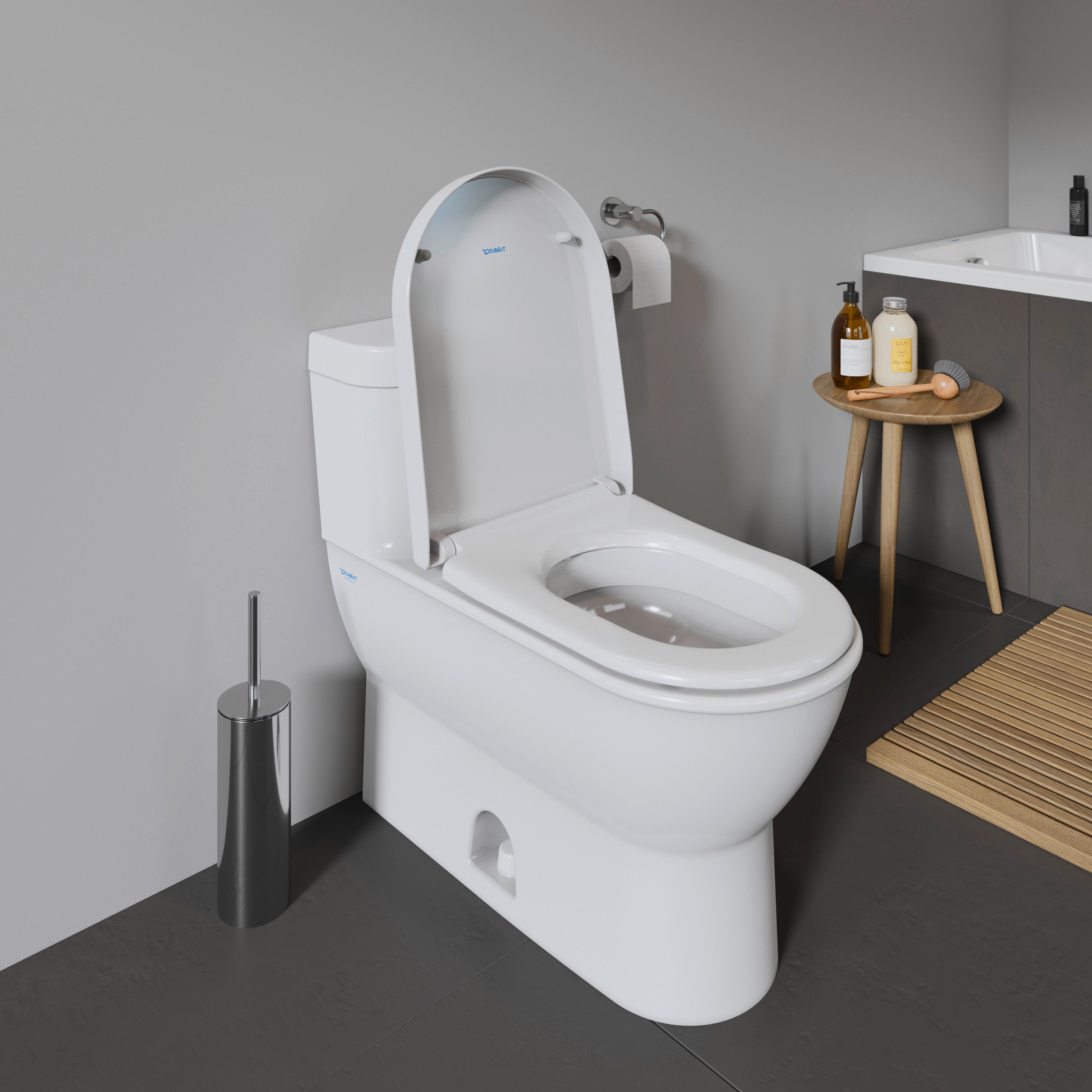 Starck 3 Elongated Slow Close Toilet Seat in White
