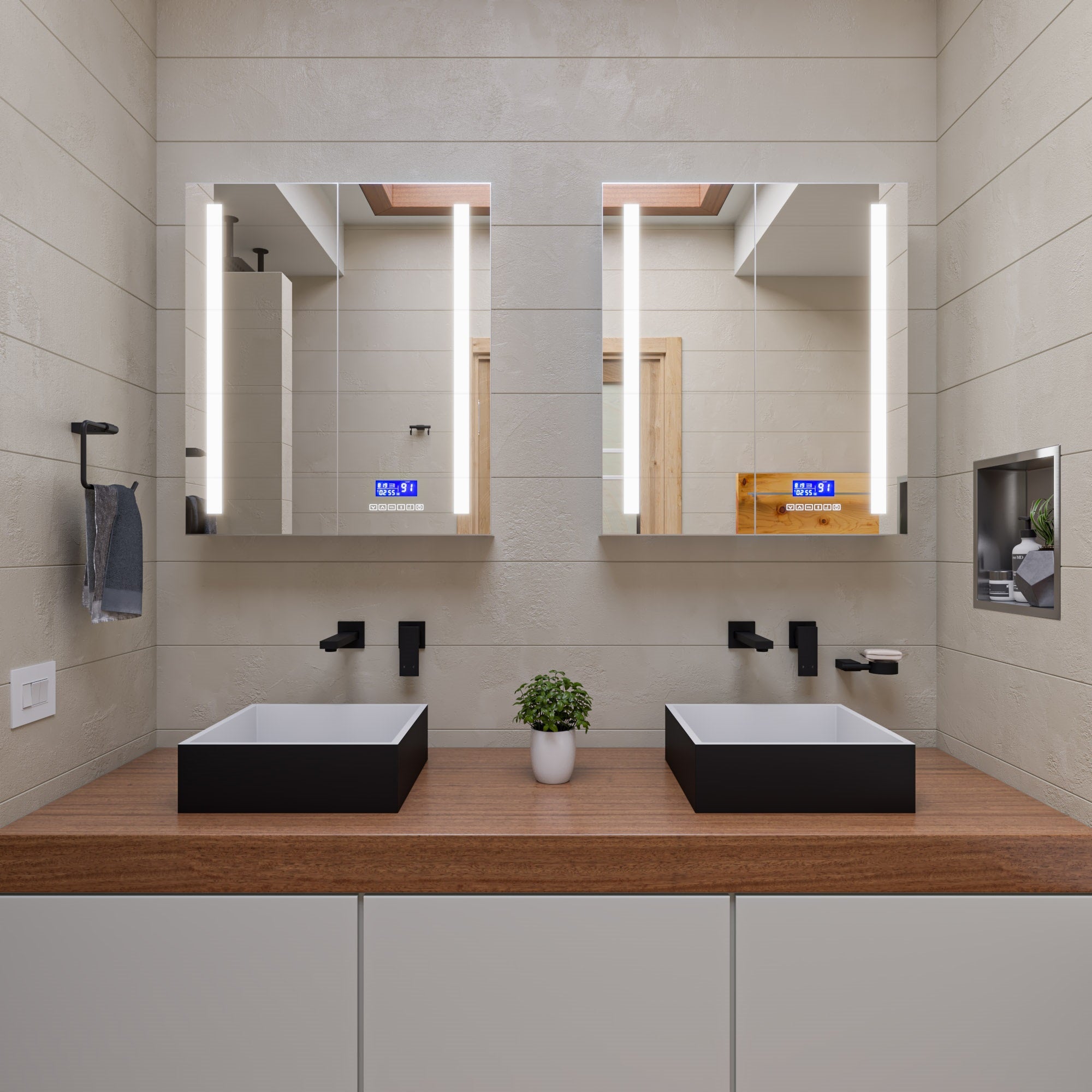 Alternate Image for ALFI brand Brass, AB9515-BM Black Matte 6 Piece Bath Accessory Set