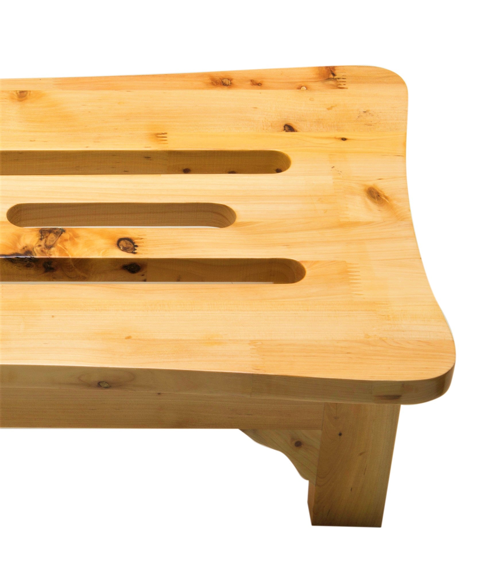 Alternate Image for ALFI brand Cedar Wood, Natural Wood, AB4408 24'' Wooden Stool for your Wooden Tub