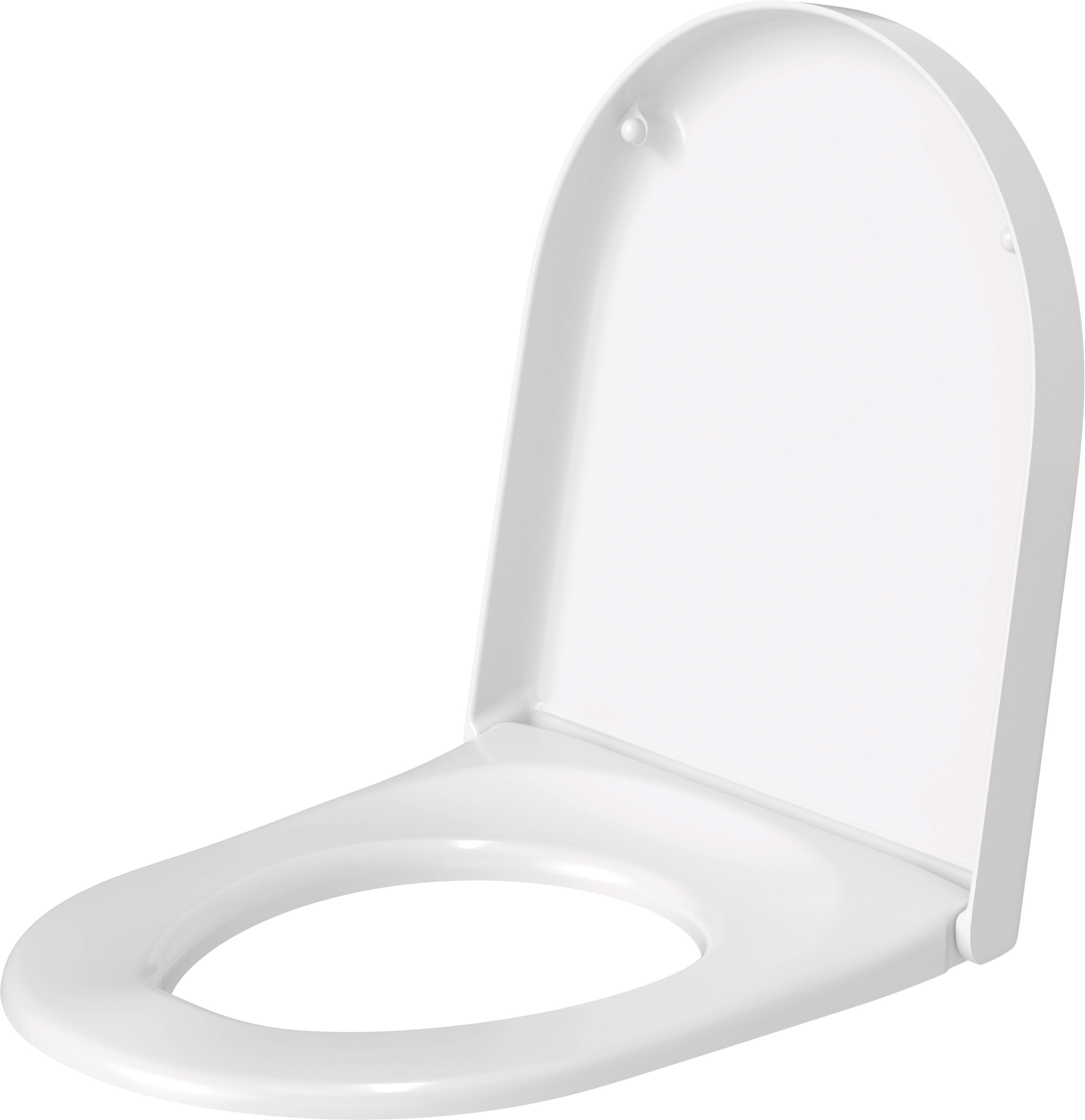 Starck 3 Elongated Slow Close Toilet Seat in White