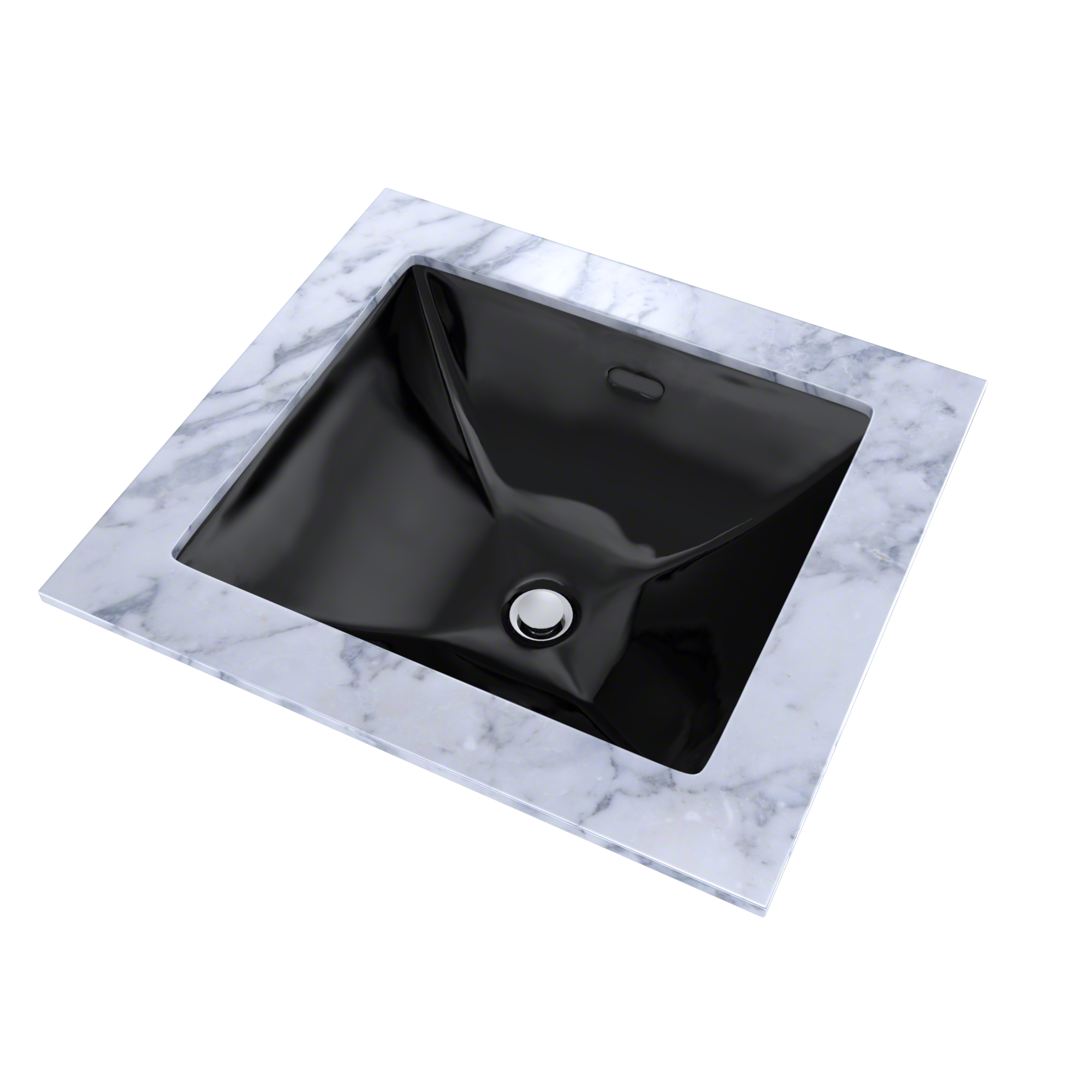 Alternate Image for TOTO Legato Rectangular Undermount Bathroom Sink, Vitreous China, Ebony, LT624#51