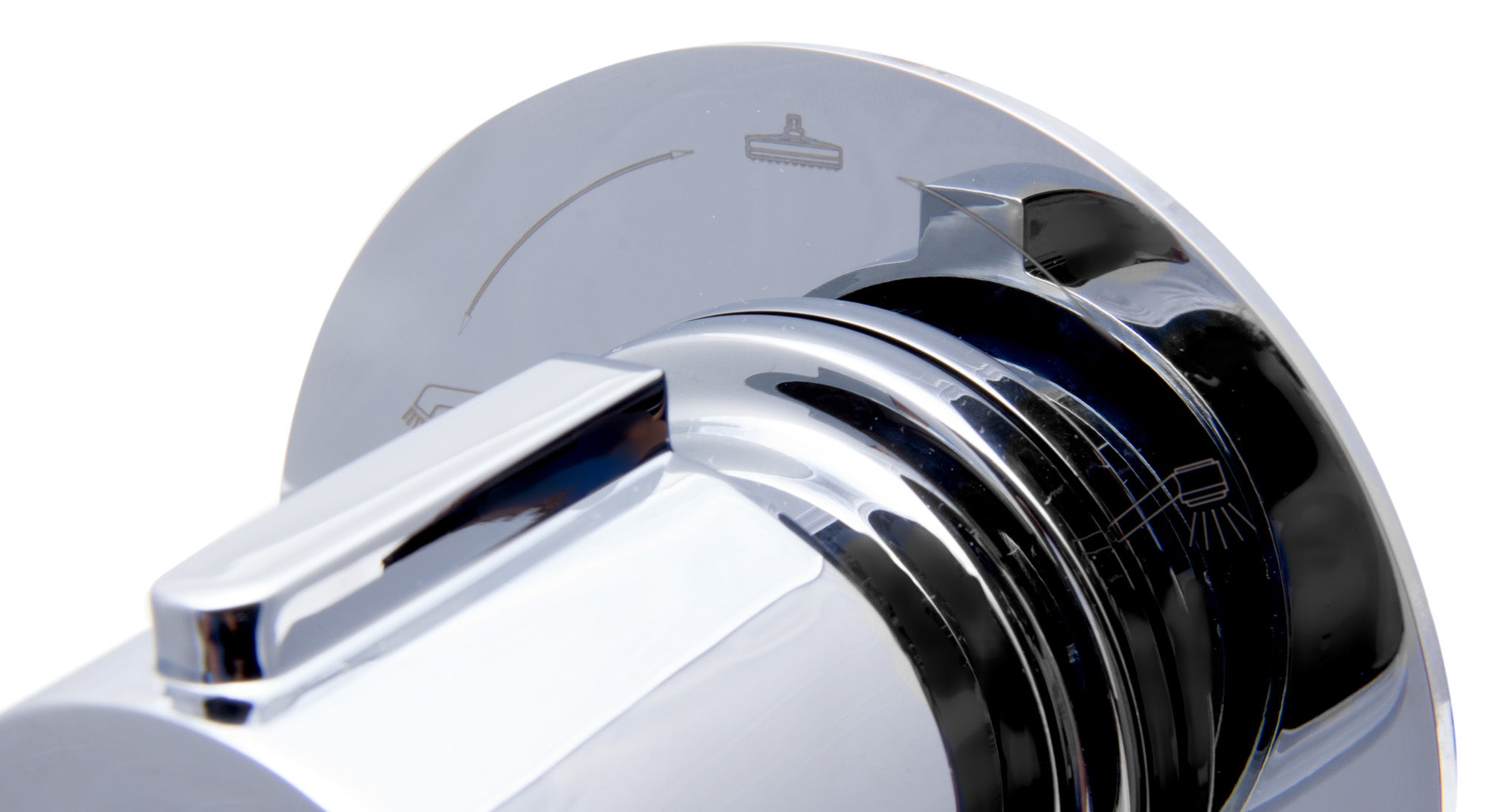 Alternate Image for ALFI brand AB9101-PC Polished Chrome Modern Round 3 Way Shower Diverter, Brass