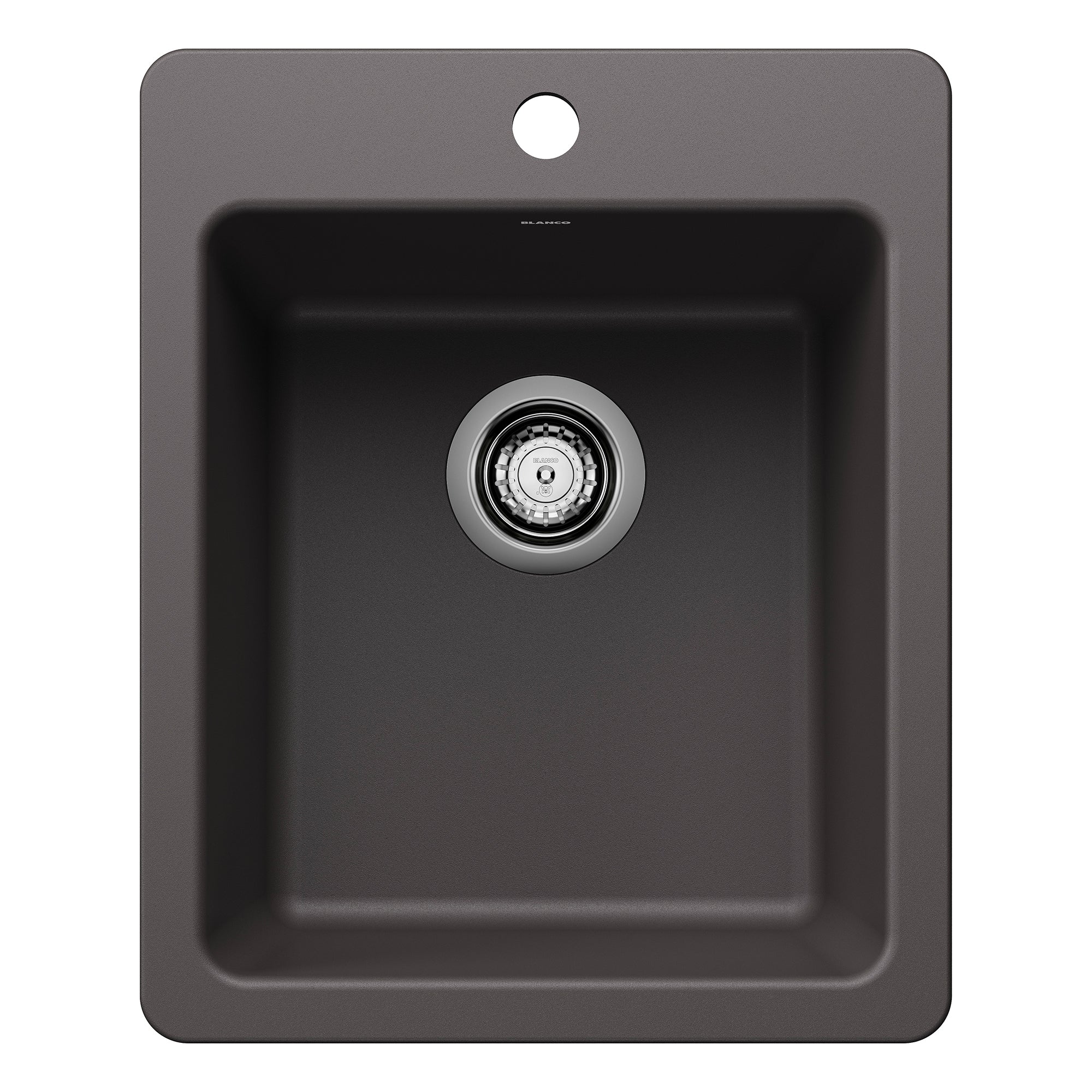 Blanco Liven 17" Rectangle Silgranit Bar/Prep Sink, Cinder, 1 Faucet Hole, 443236