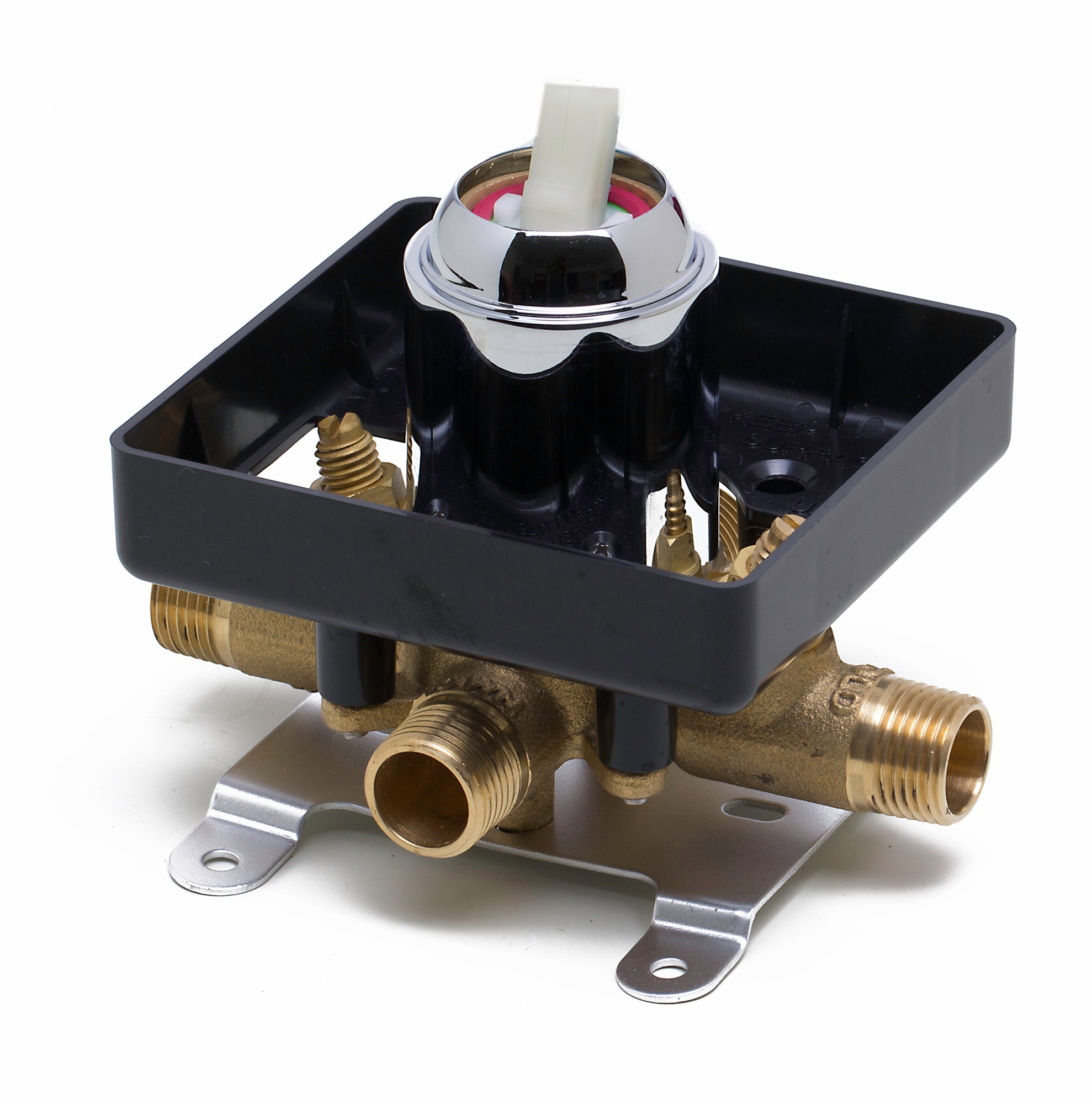 Alternate Image for ALFI brand AB3001-PC Polished Chrome Shower Valve Mixer with Rounded Lever Handle, Brass
