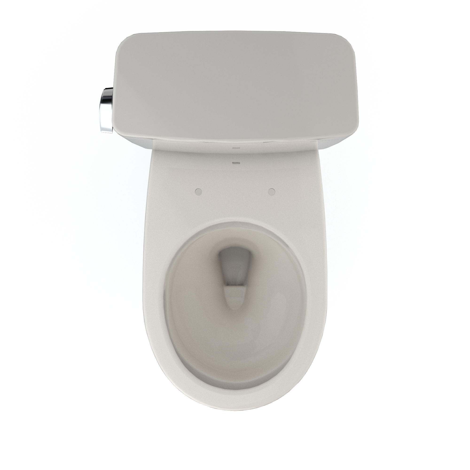 Alternate Image for TOTO Drake Two-Piece Round 1.6 GPF Universal Height TORNADO FLUSH Toilet with CEFIONTECT, Sedona Beige, Vitreous China, CST775CSFG#12
