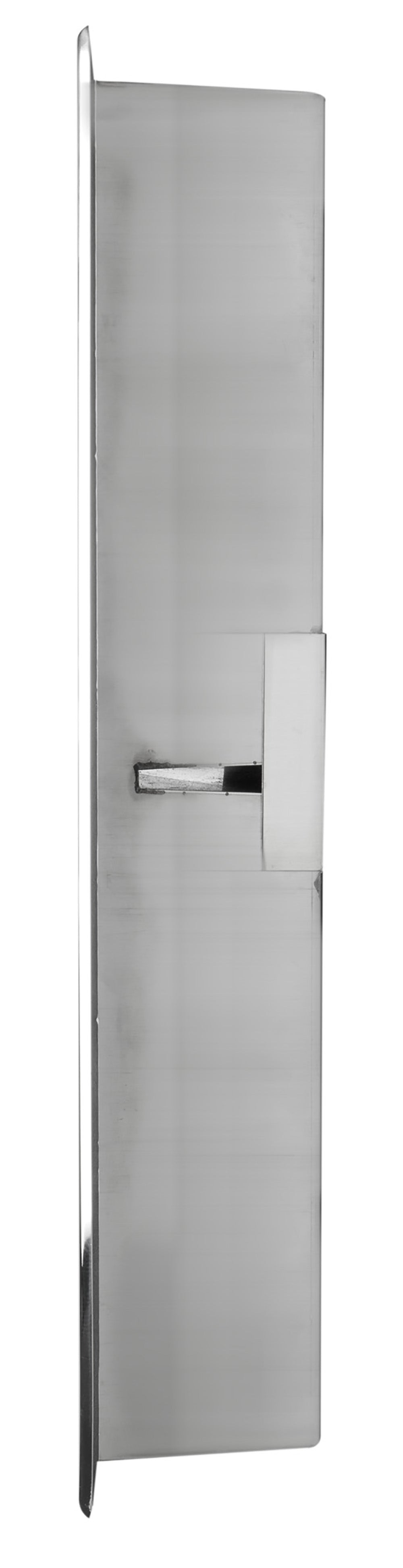 Alternate Image for ALFI brand ABN1224-PSS 12 x 24 Polished Stainless Steel Vertical Double Shelf Bath Shower Niche, 20 Gauge