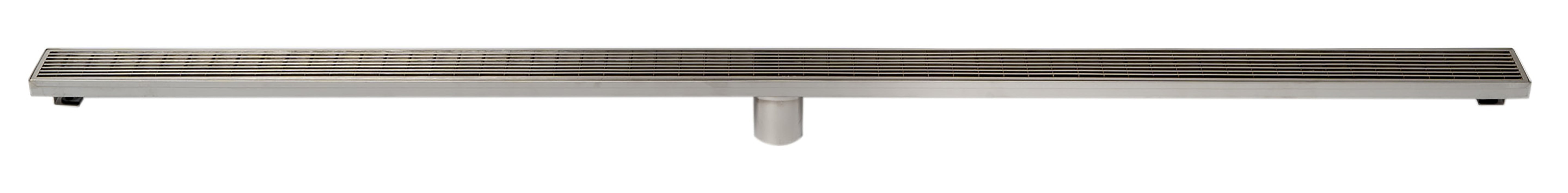 Alternate Image for ALFI brand ABLD59D 59" Stainless Steel Linear Shower Drain with Groove Lines, Grey