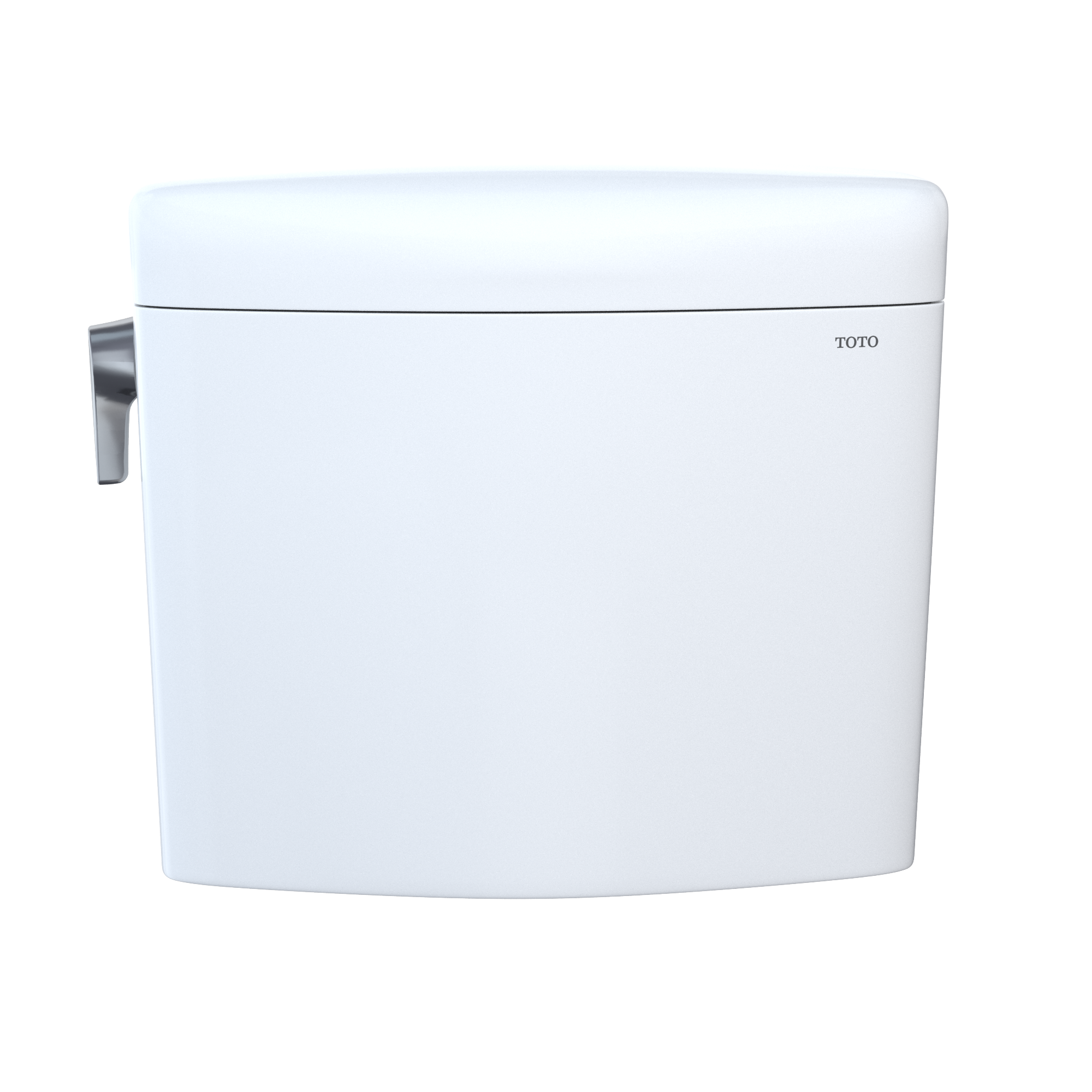 Alternate Image for TOTO Aquia IV Cube Dual Flush 1.28 and 0.9 GPF Toilet Tank Only with WASHLET+ Auto Flush Compatibility, Cotton White, Vitreous China, ST436EMNA#01