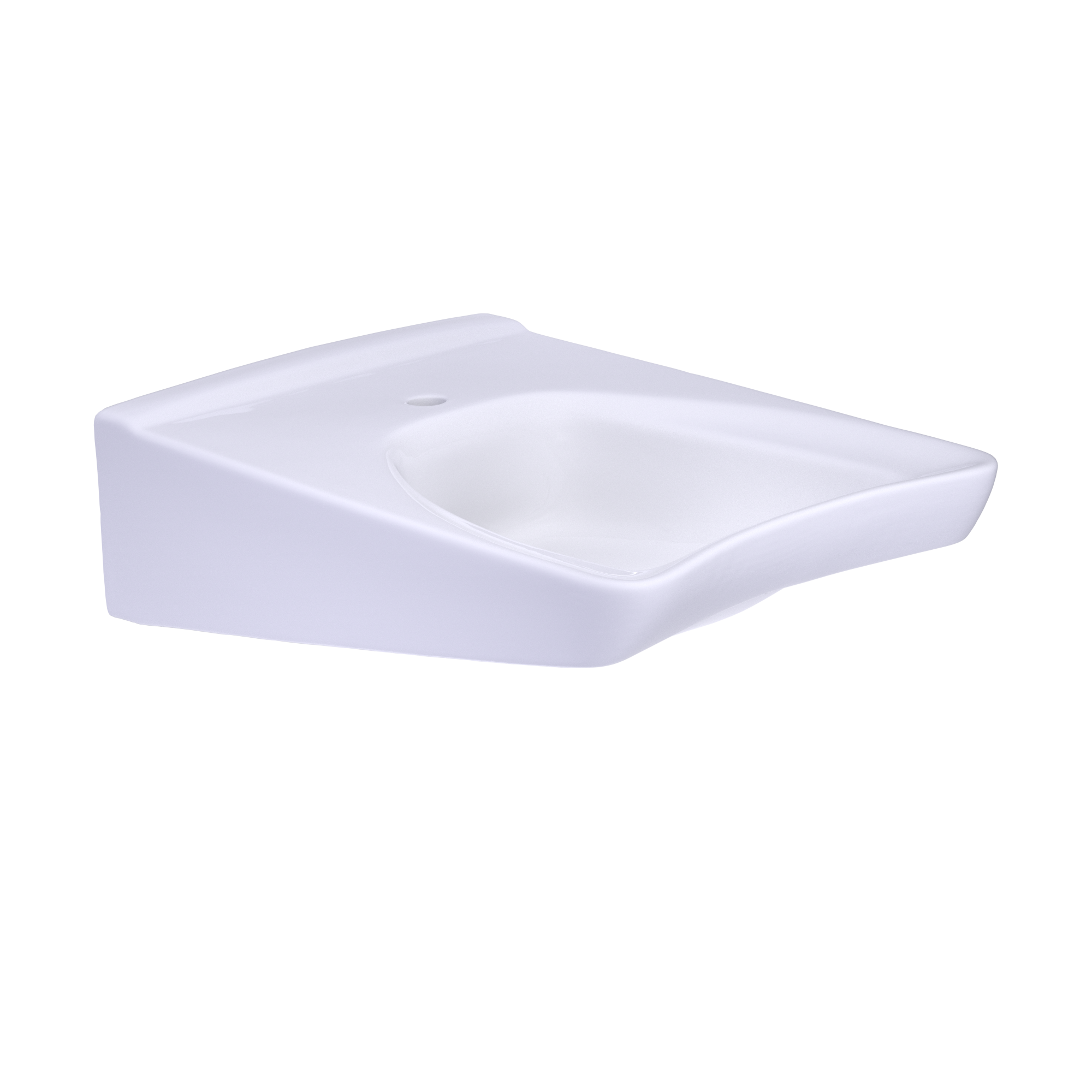 Alternate Image for TOTO Commercial 20 1/2" x 27" Rectangle Wallmount Vitreous China Bathroom Sink, ADA Compliant, Cotton White, Single Faucet Hole, LT308#01